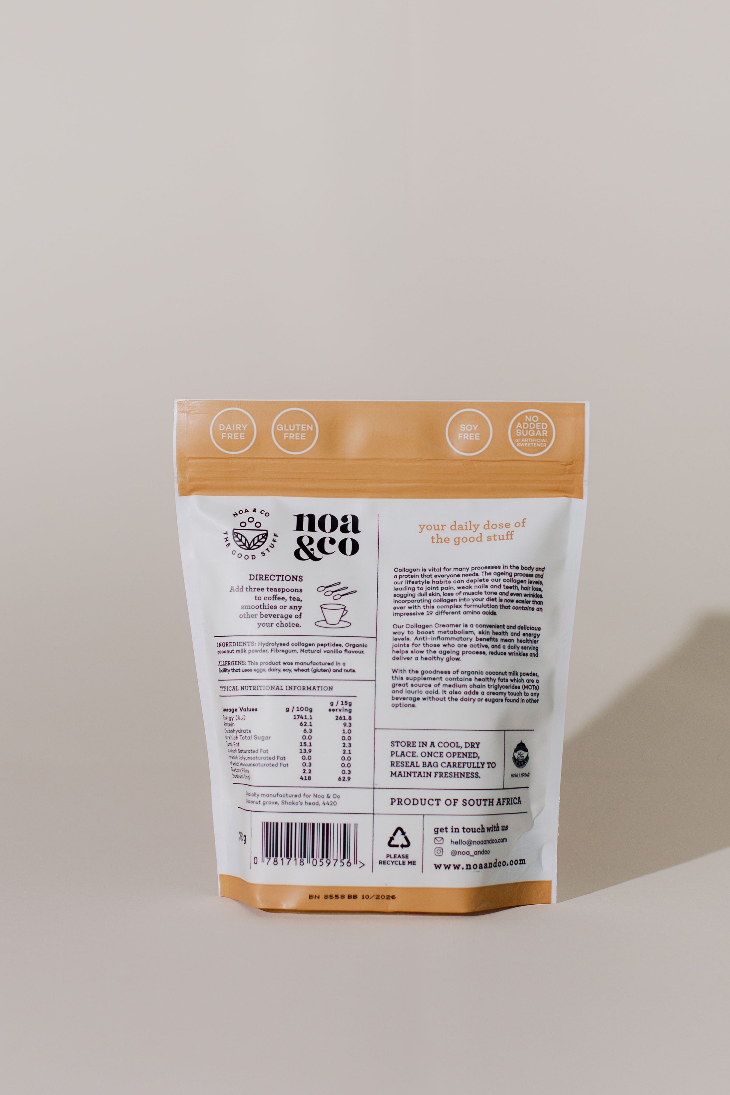 Noa and Co - Collagen Creamer 350g