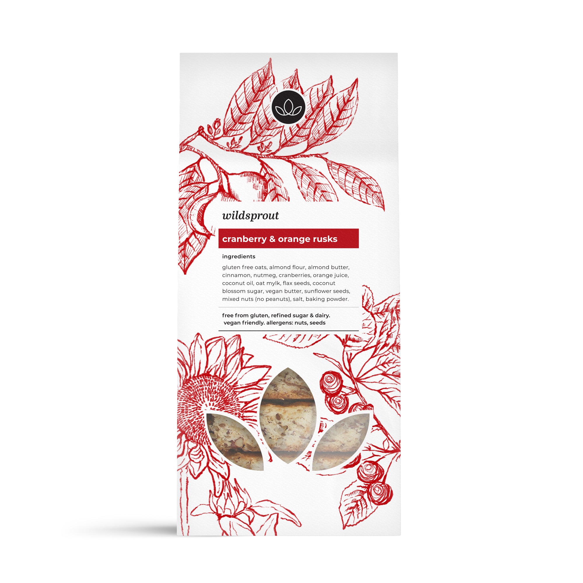 Wildsprout - Rusks Cranberry & Orange 420g