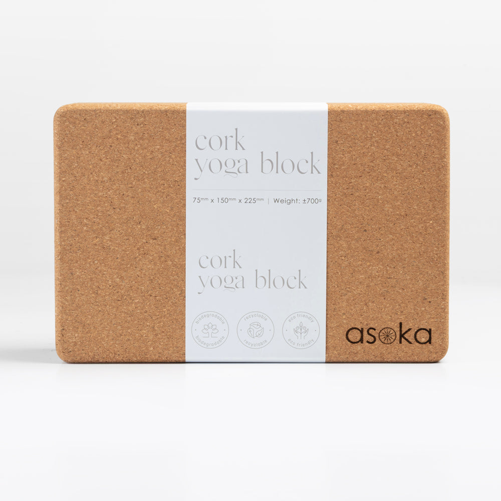 Asoka - Cork Yoga Block Plain