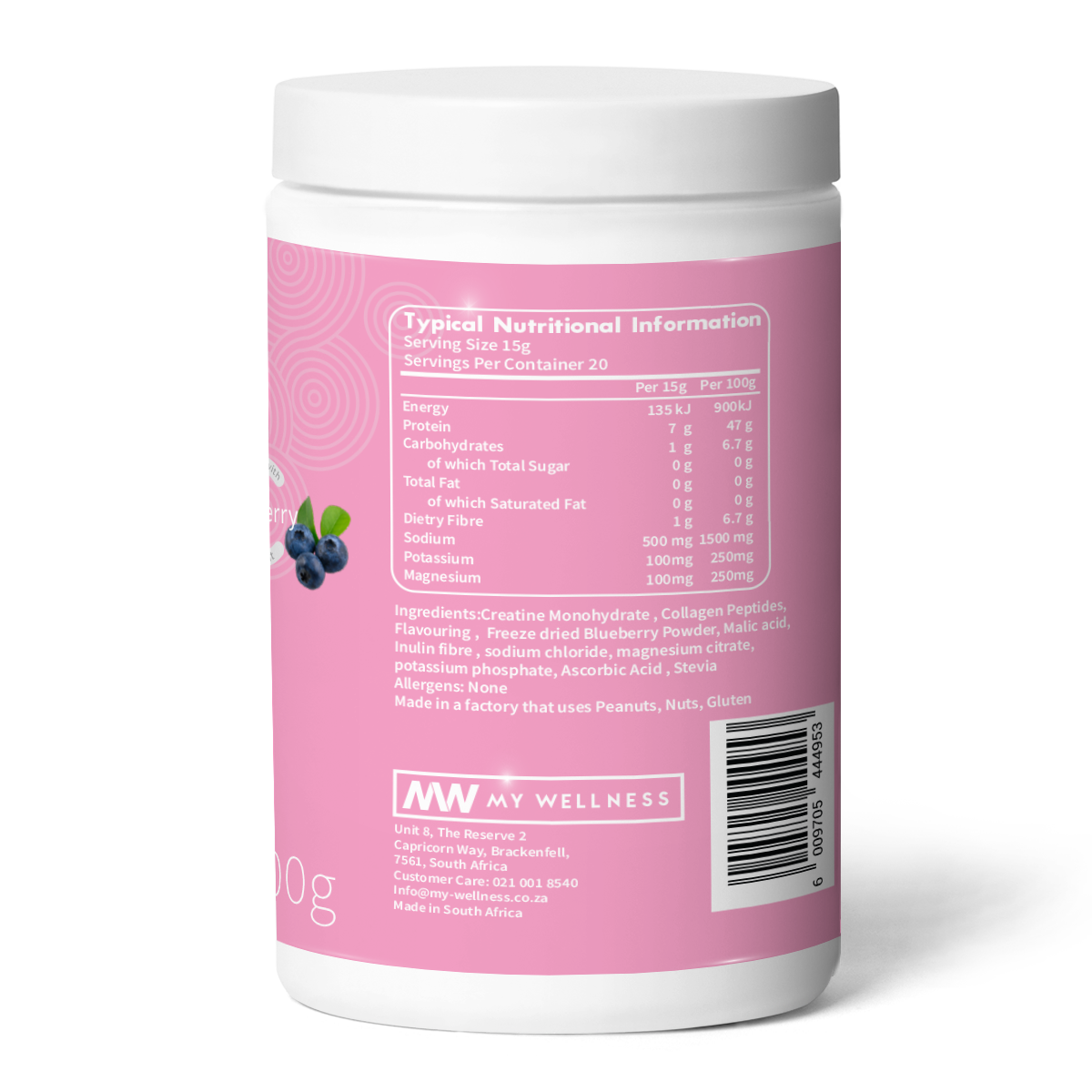 My Wellness - HER Creatine Glow Up Blueberry 300g