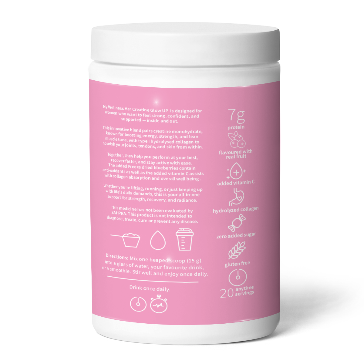 My Wellness - HER Creatine Glow Up Blueberry 300g