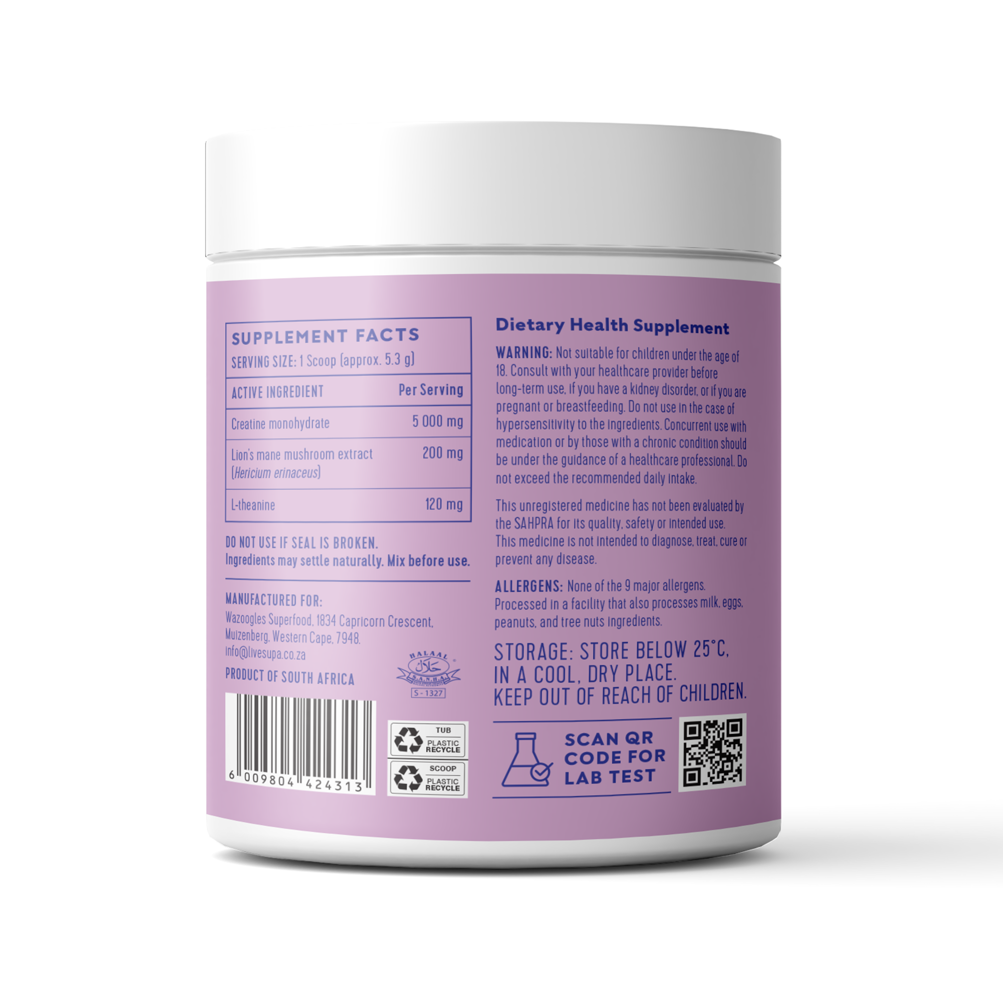 SupaCreatine - Focus Unflavoured 200g