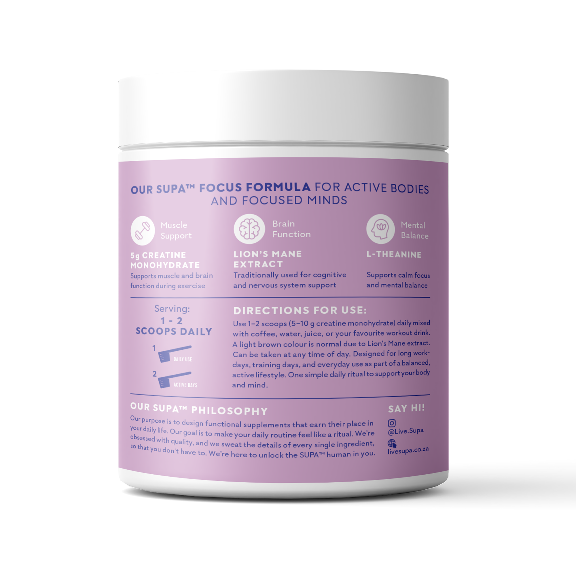 SupaCreatine - Focus Unflavoured 200g