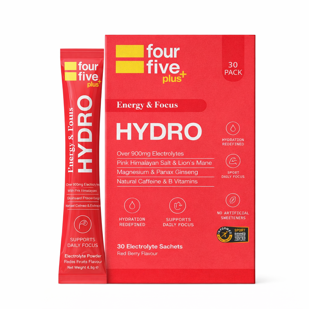 fourfive - Hydro Plus Energy & Focus Red Berry 30s