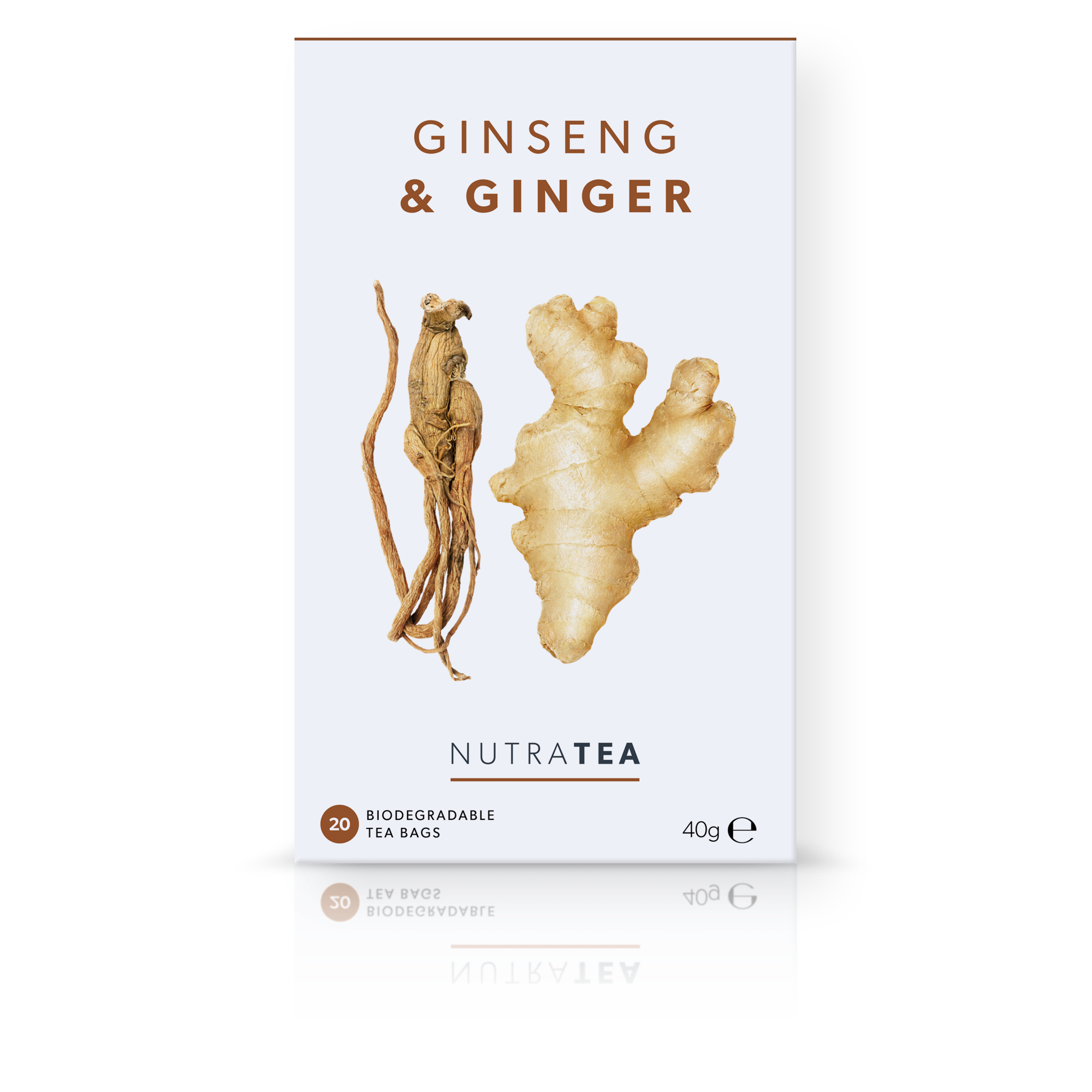 NutraTea - Tea Ginseng & Ginger Herbal Blend 20s 40g