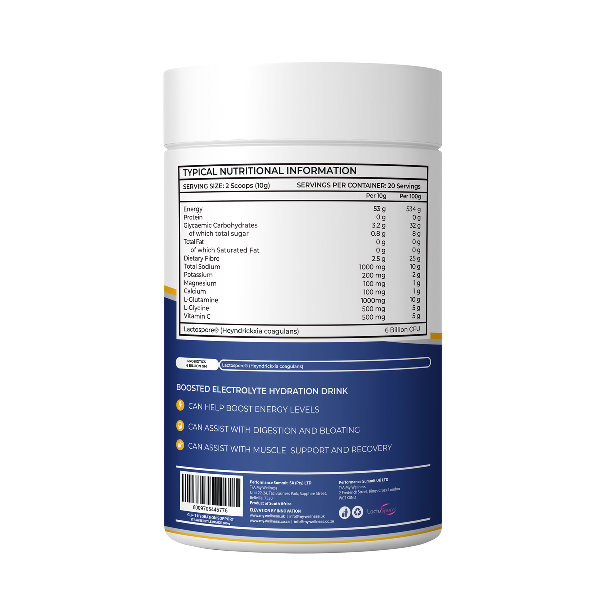 My Wellness - GLP-1 Hydration Support Lemonade 200g