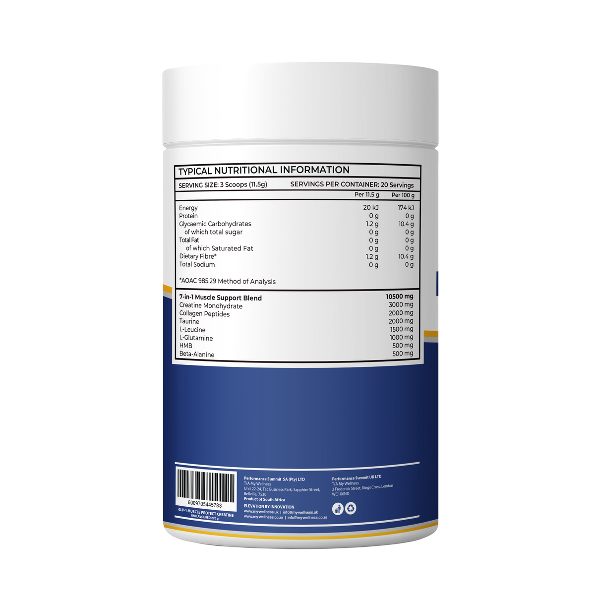 My Wellness - GLP-1 Muscle Support Creatine Complex 230g
