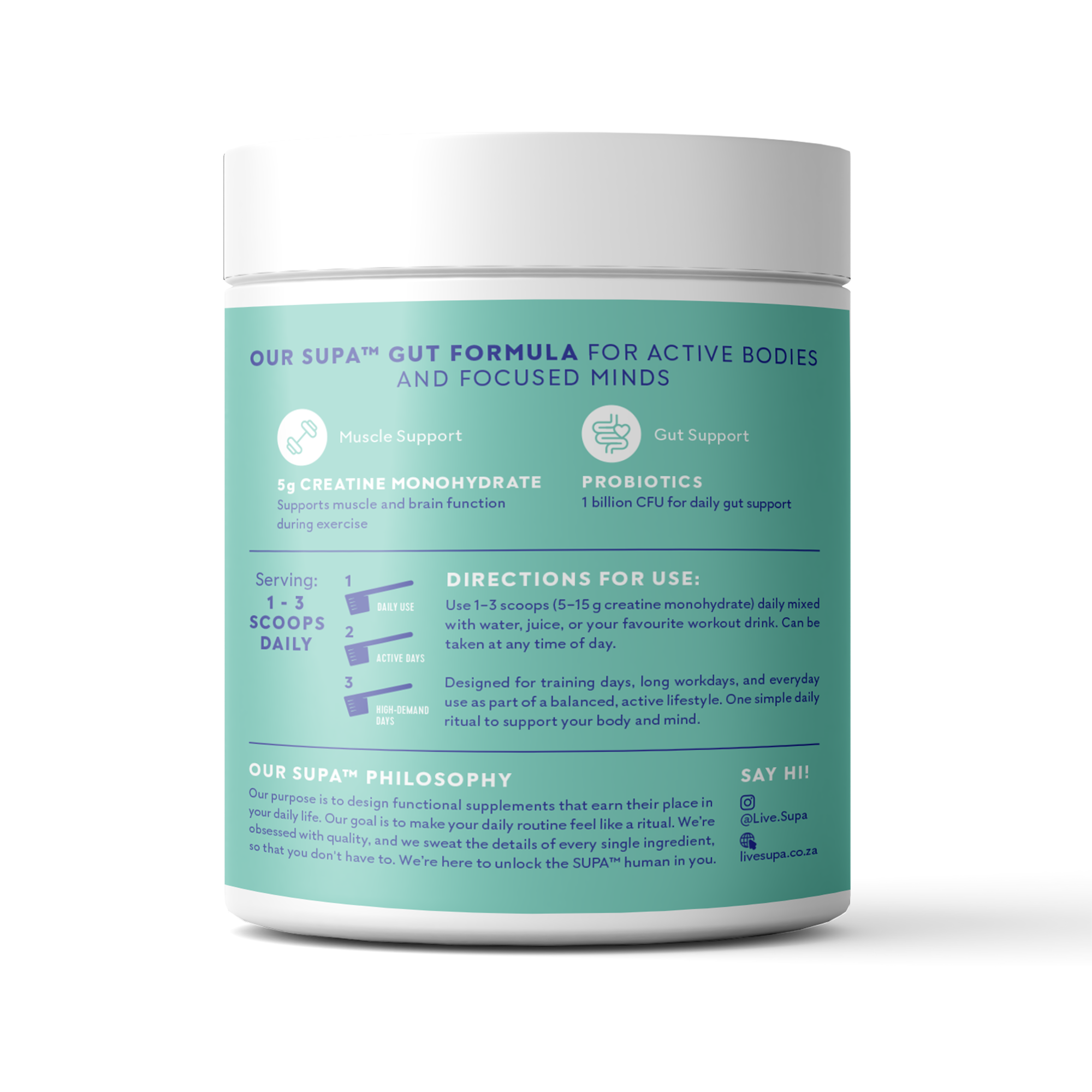 SupaCreatine - Gut Unflavoured 200g
