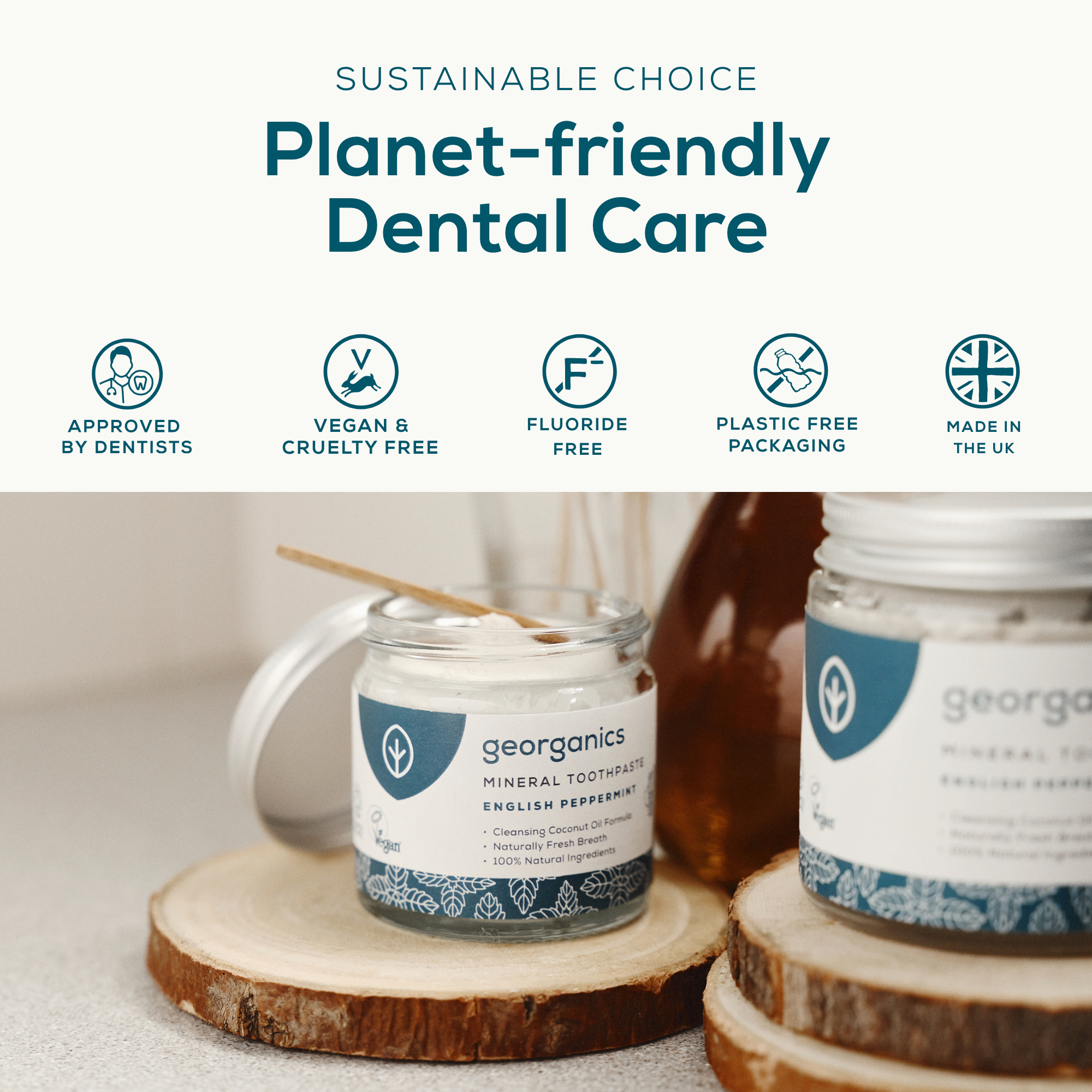 Georganics - Fluoride Free Toothpaste Rich In Minerals Peppermint 60ml