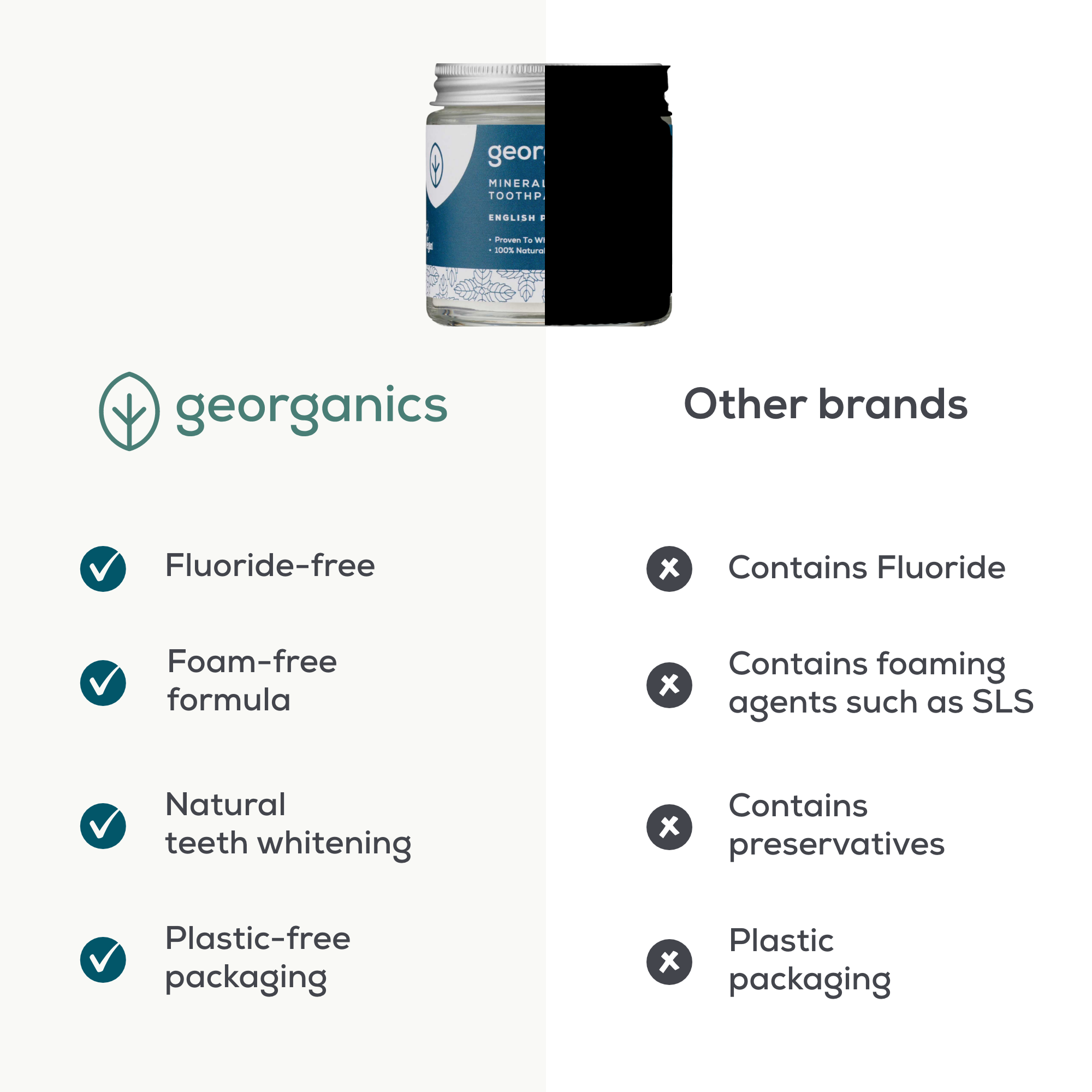 Georganics - Mineral Toothpaste Powder Peppermint 60ml