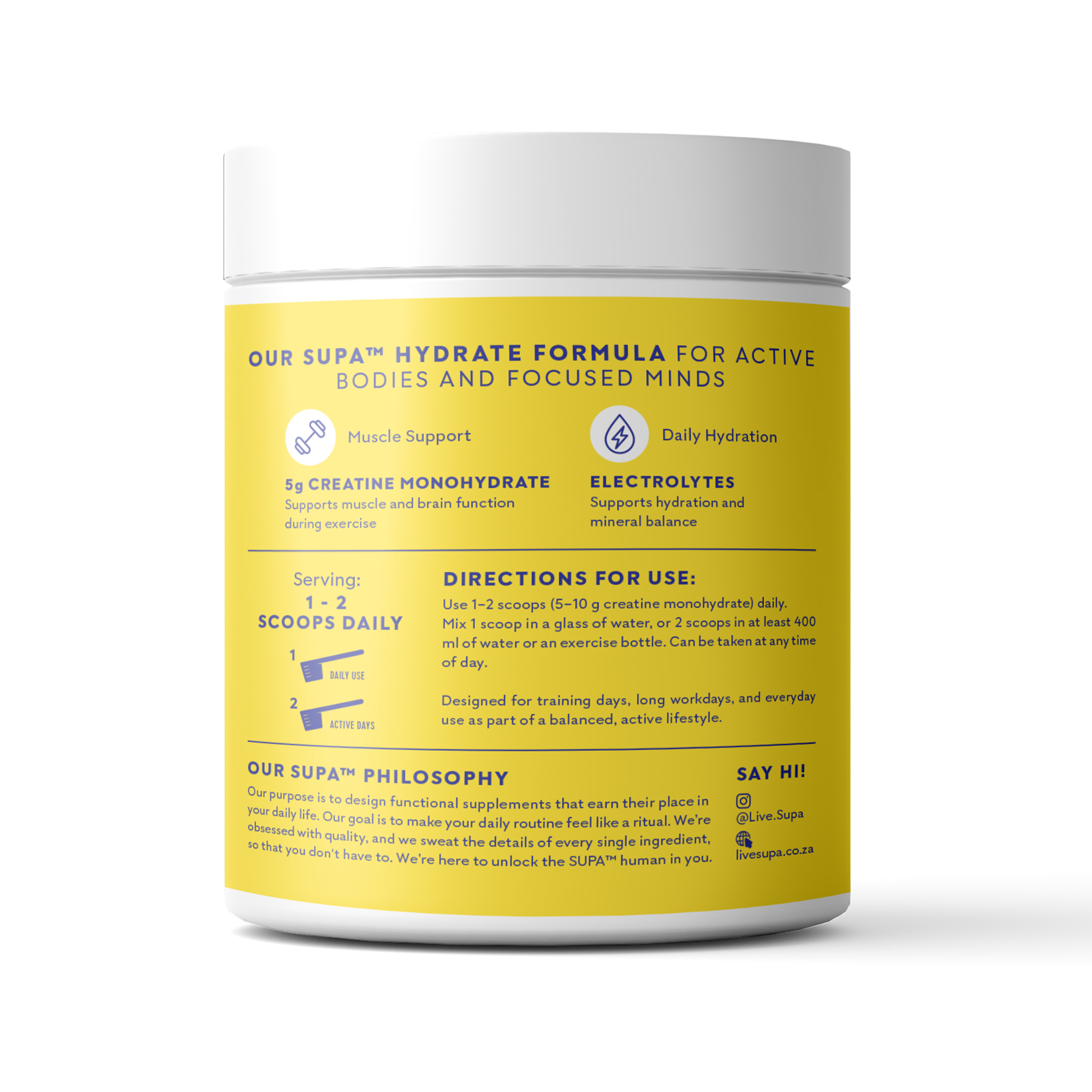 SupaCreatine - Hydrate Citrus Flavour 200g