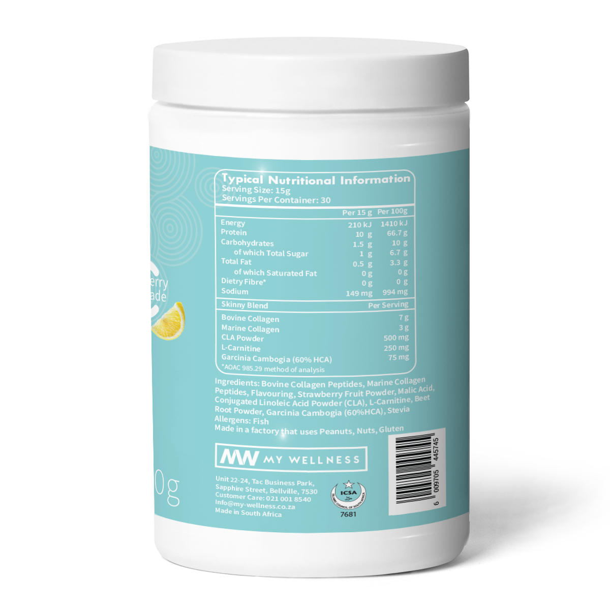 My Wellness - HER Skinny Collagen Strawberry Lemonde 450g
