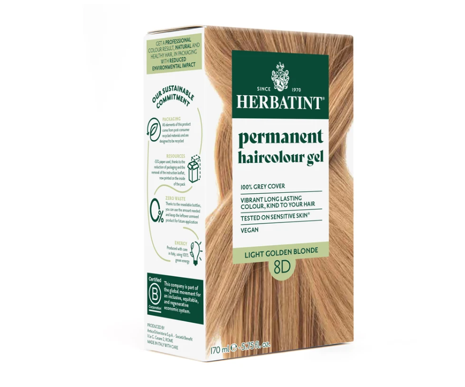 Herbatint - Hair Colour Light Golden Blonde 8D 170ml