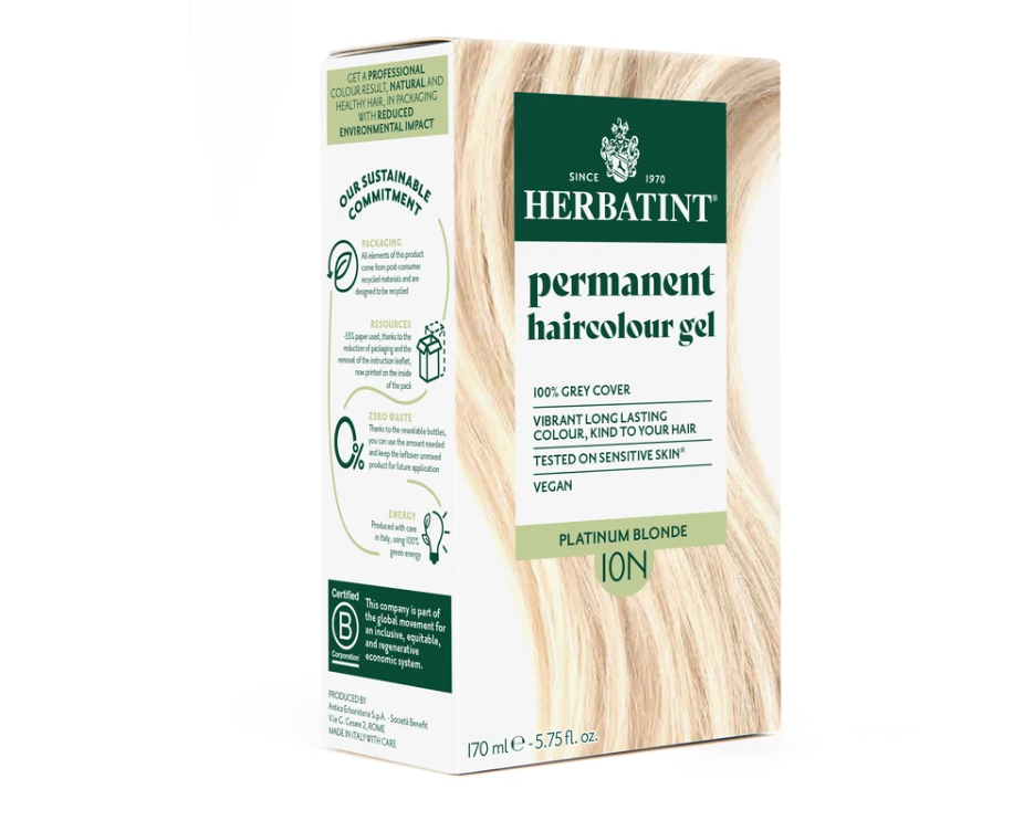 Herbatint - Hair Colour Platinum Ash Blonde 10C 170ml