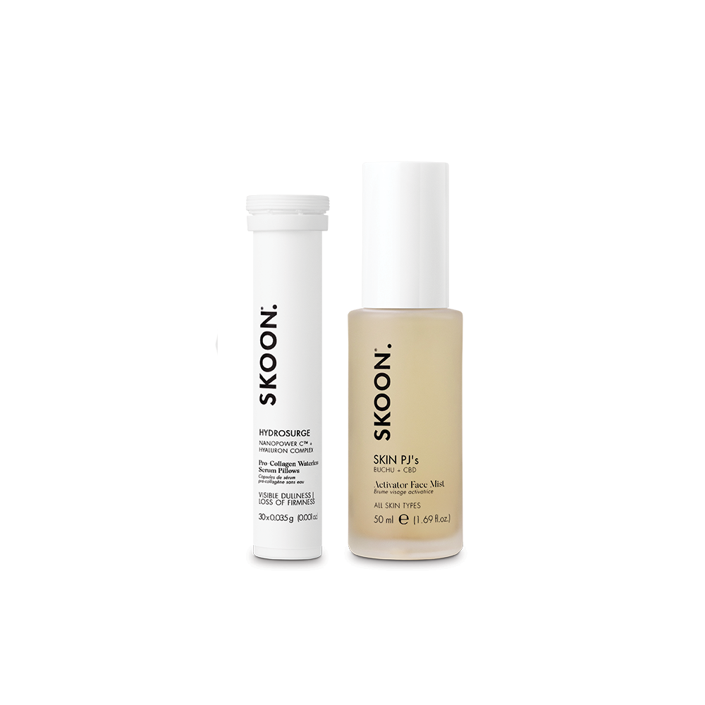 SKOON - Hydrosurge Pro-Collagen Waterless Serum Pillows 30s + Skin Pjs 50ml Set