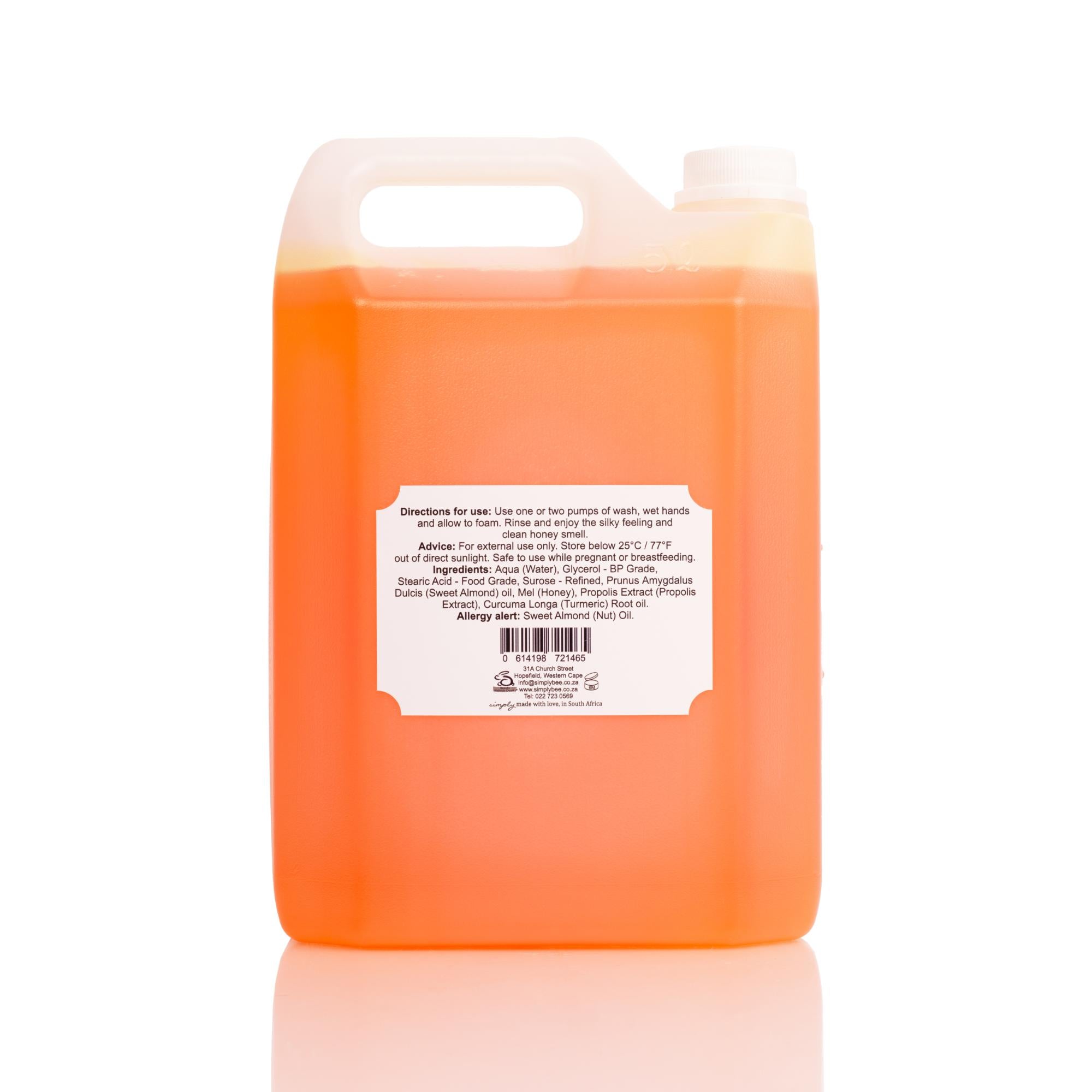 Simply Bee - Hand & Body Wash Fynbos Honey  5lt