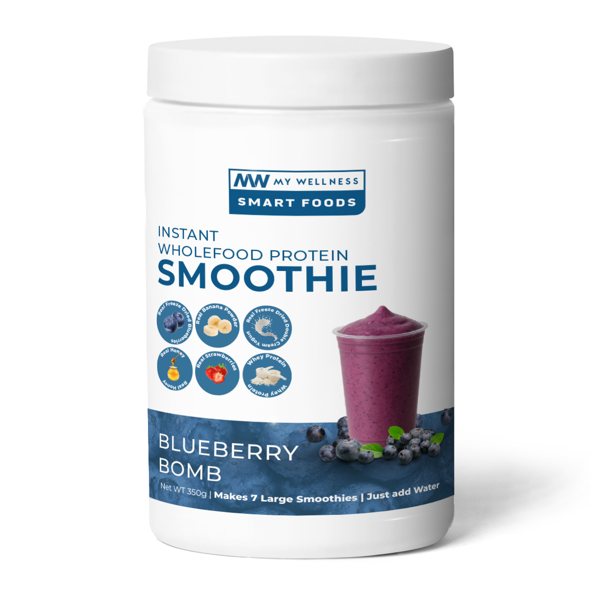 My Wellness - Wholefood Protein Smoothie Blueberry 350g
