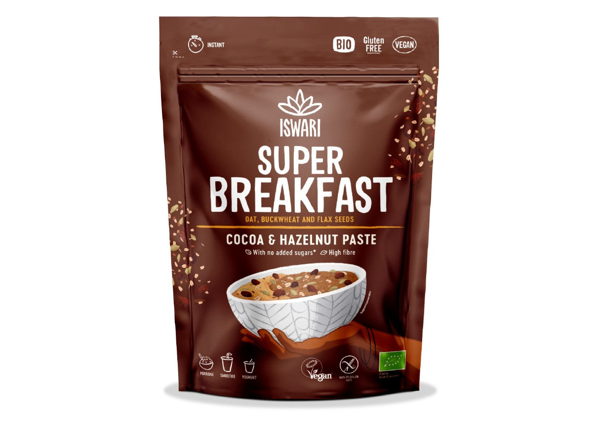 Iswari - Super Breakfast Cacao & Hazelnut 360g