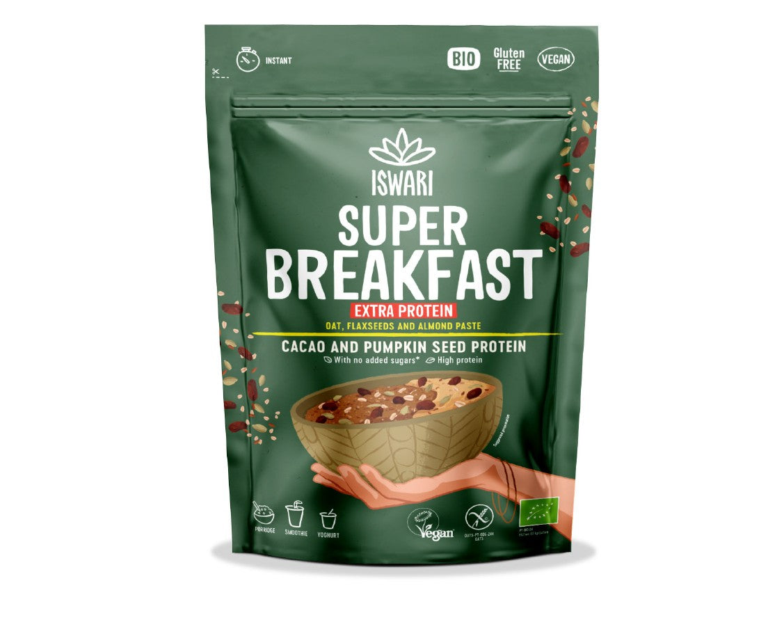 Iswari - Super Breakfast High Protein Cacao & Pumpkin Seed 360g