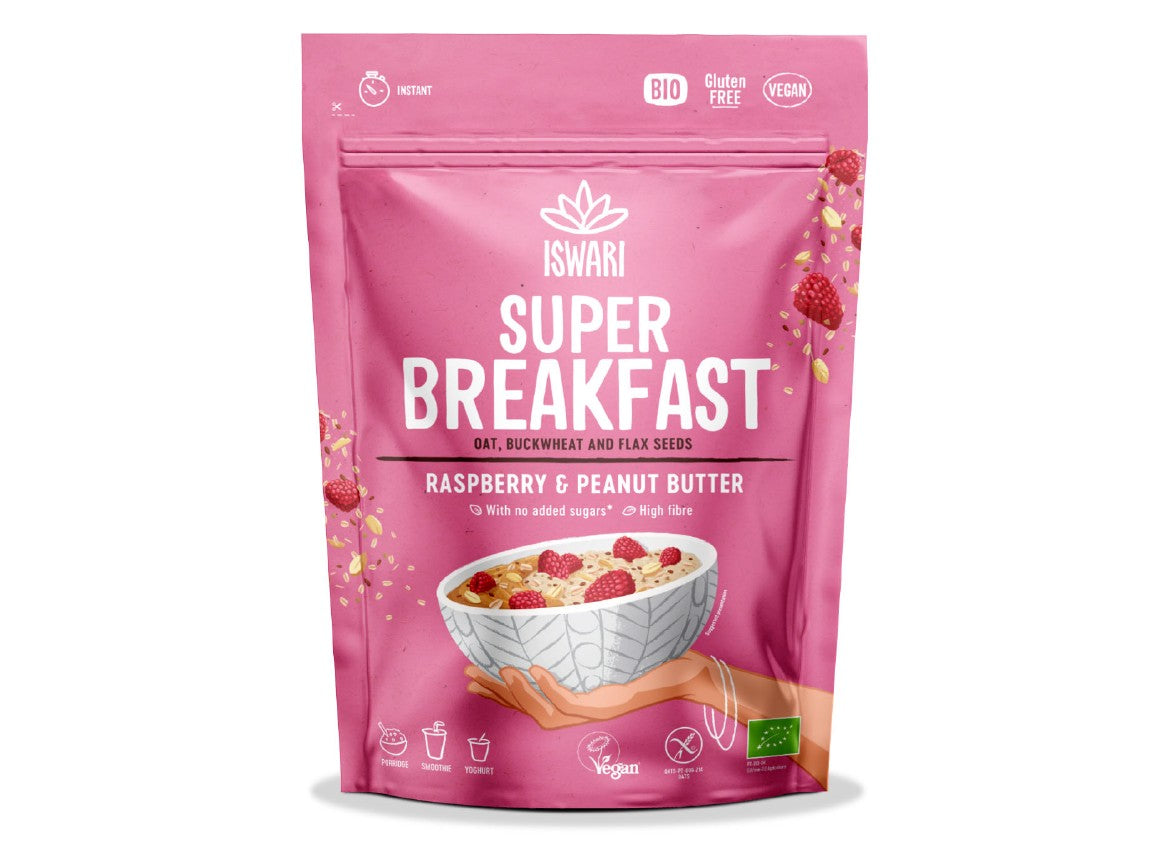 Iswari - Super Breakfast Raspberry & Peanut Butter 360g
