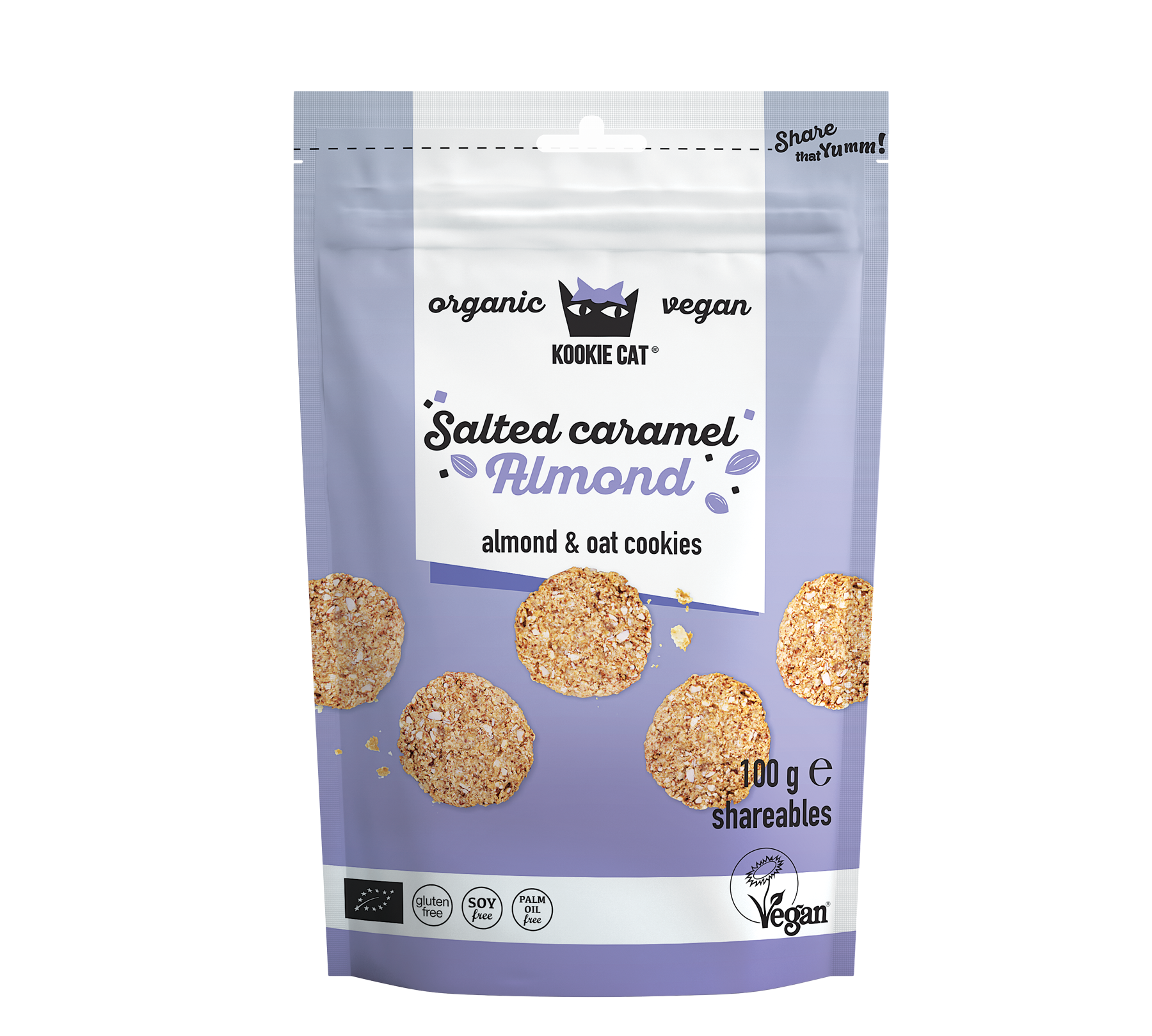 Kookie Cat - Cookies Mini Salted Caramel & Almond 100g