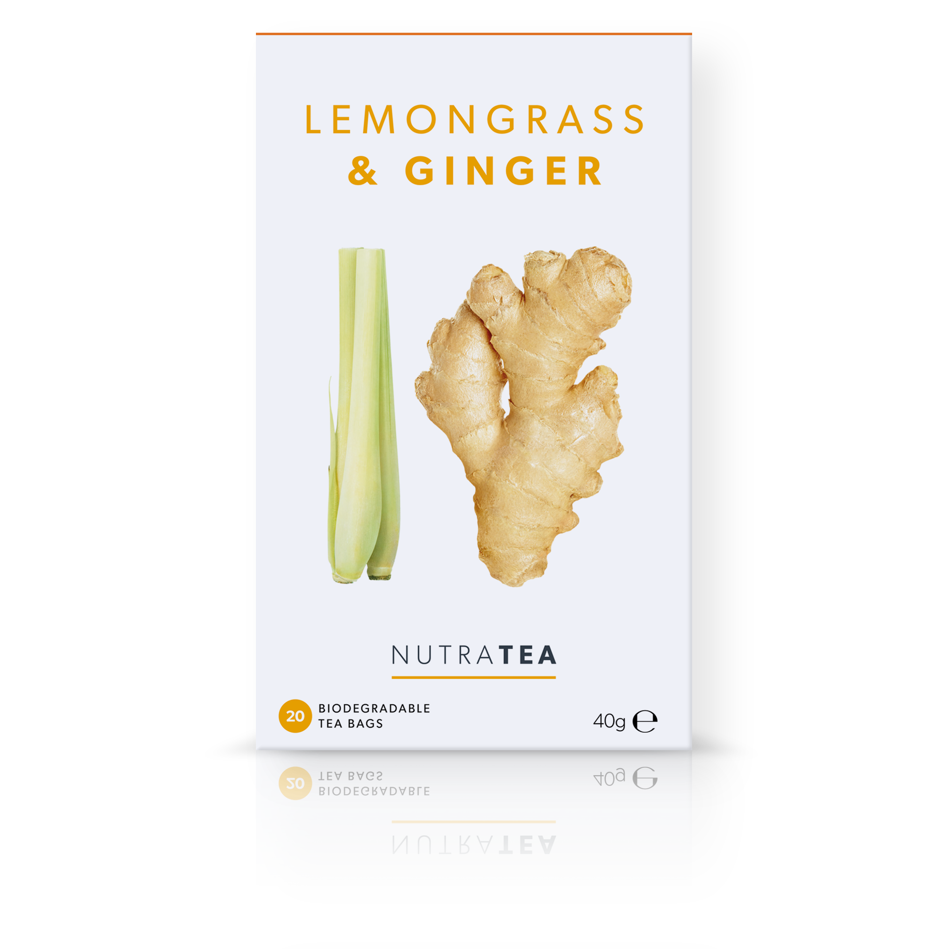 NutraTea - Tea Lemongrass & Ginger Herbal Blend 20s 40g