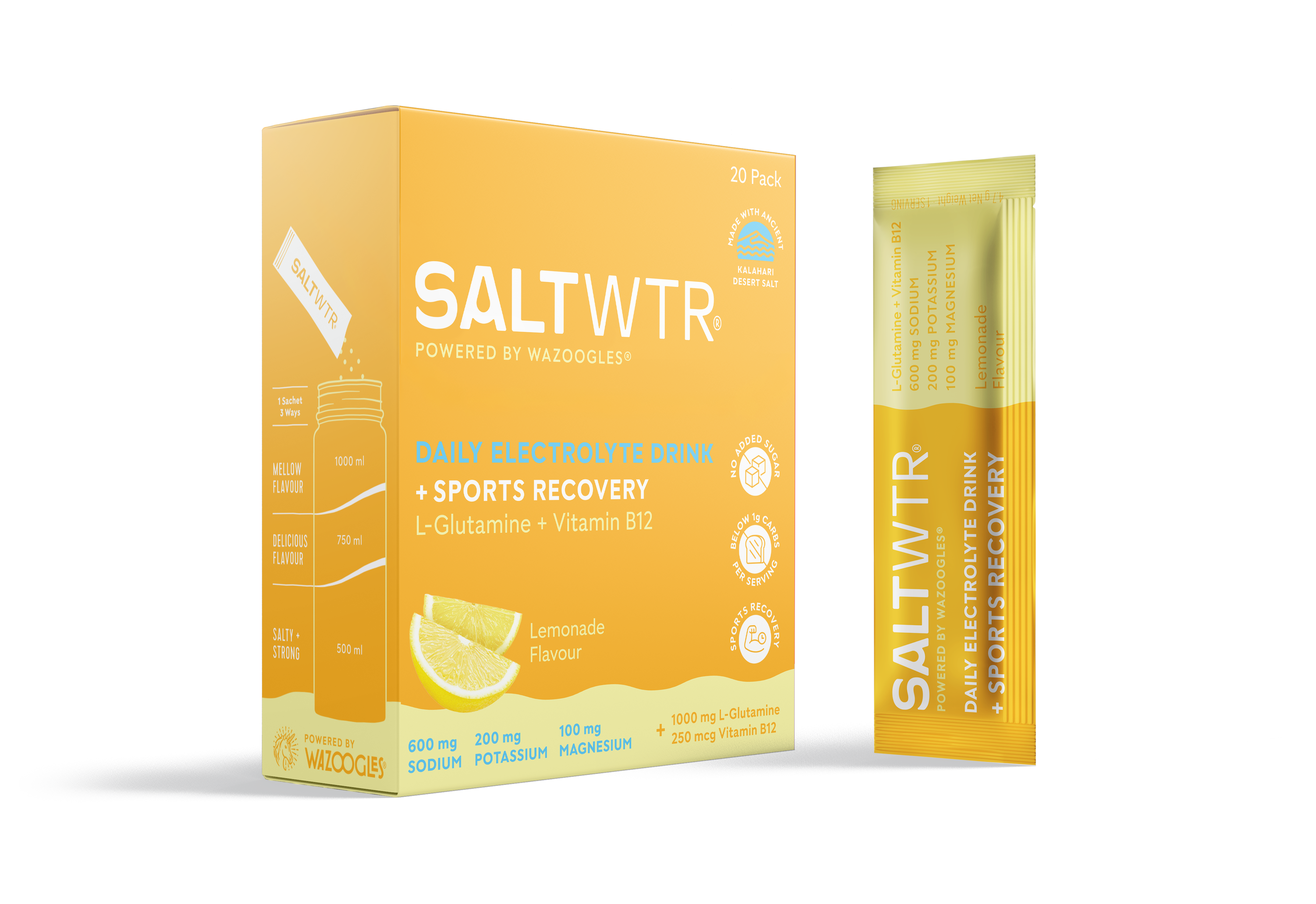 SALTWTR - Electrolytes Lemonade Pack Sports Recovery 20s