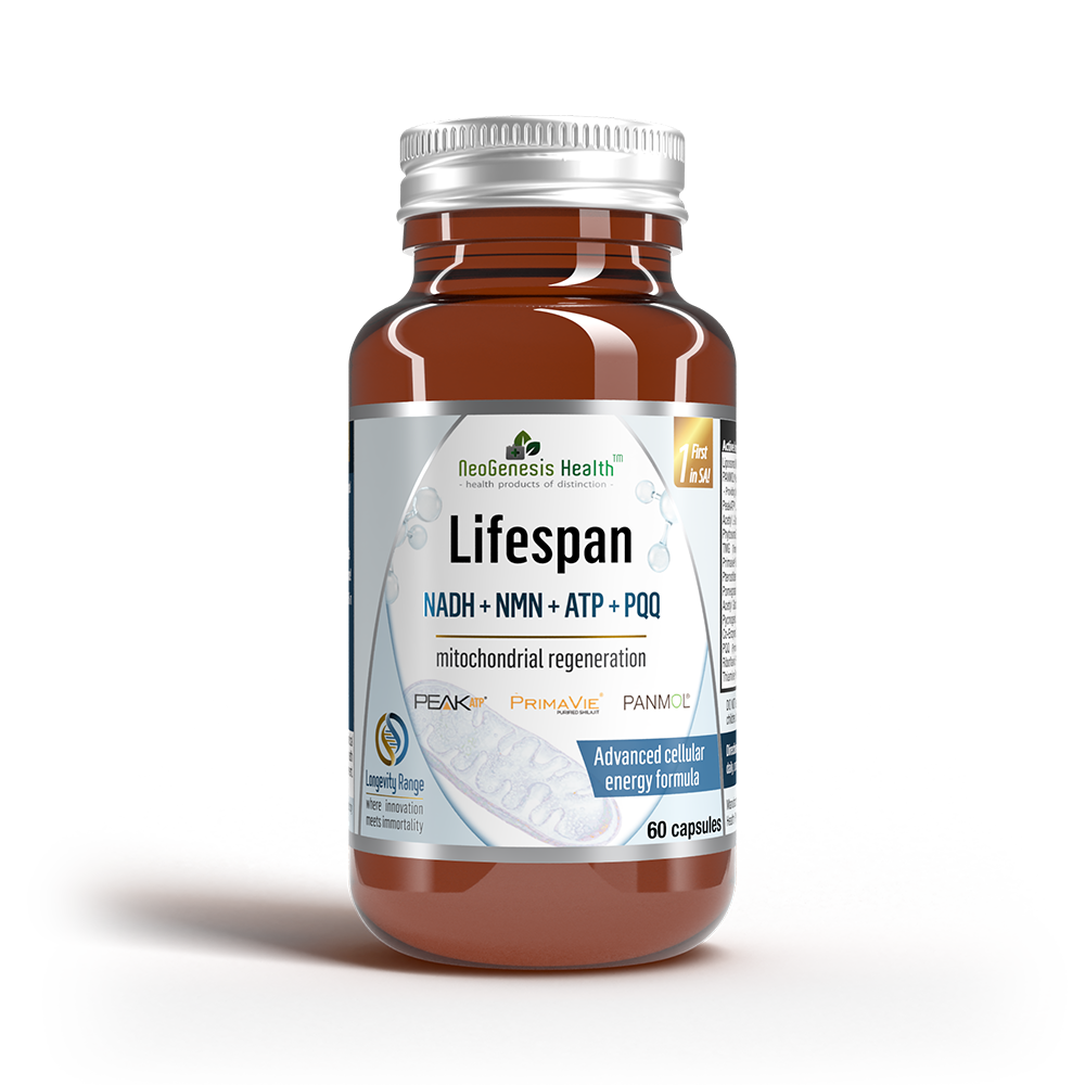NeoGenesis - Lifespan NMN + NAD + ATP + PQQ 60s