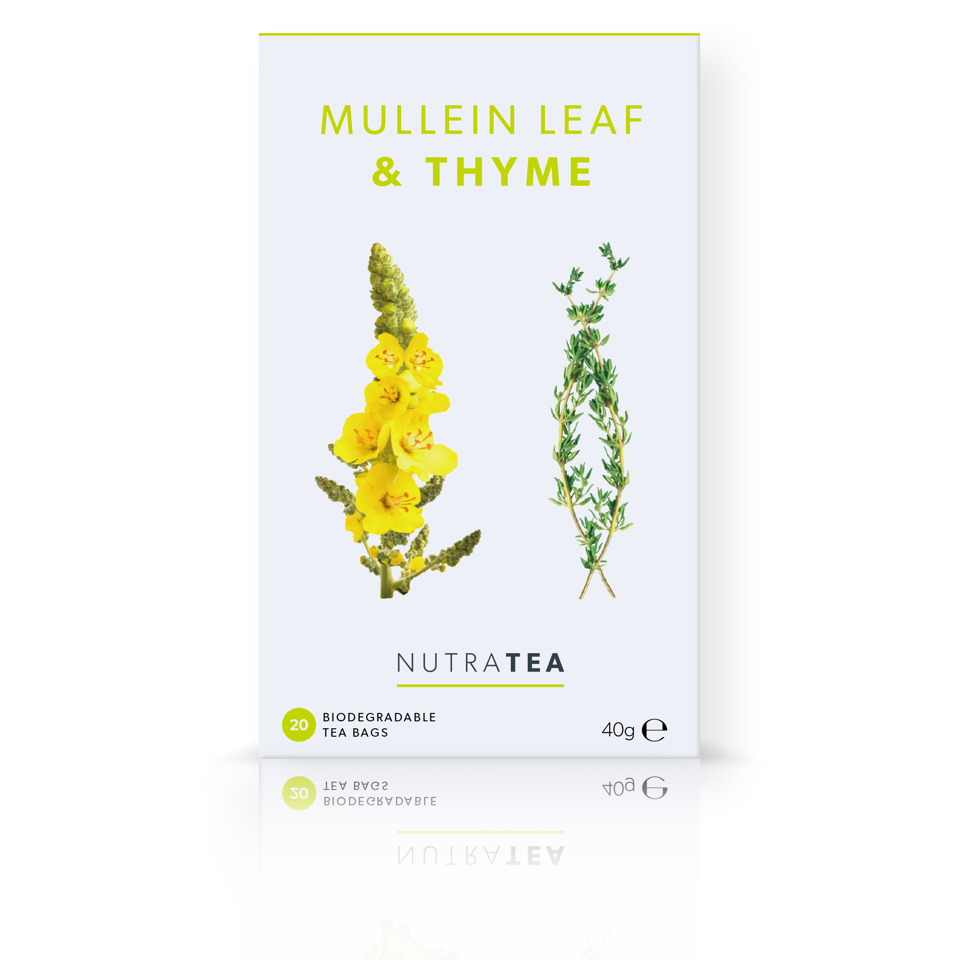 NutraTea - Tea Mullein Leaf & Thyme Herbal Blend 20s 40g