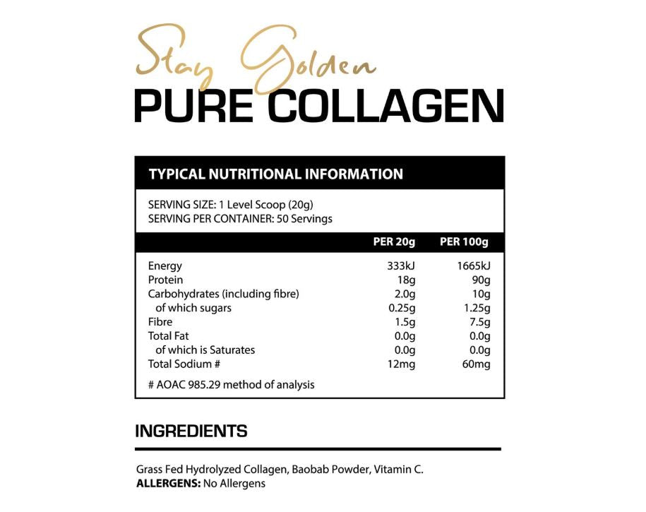 My Wellness - Pure Collagen + Vitamin C Unflavoured 1kg