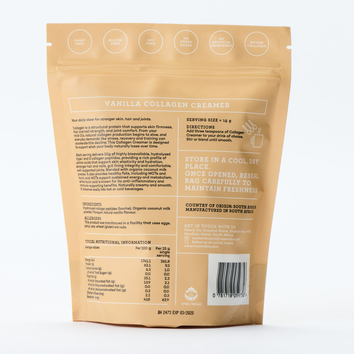 Noa and Co - Collagen Creamer 350g