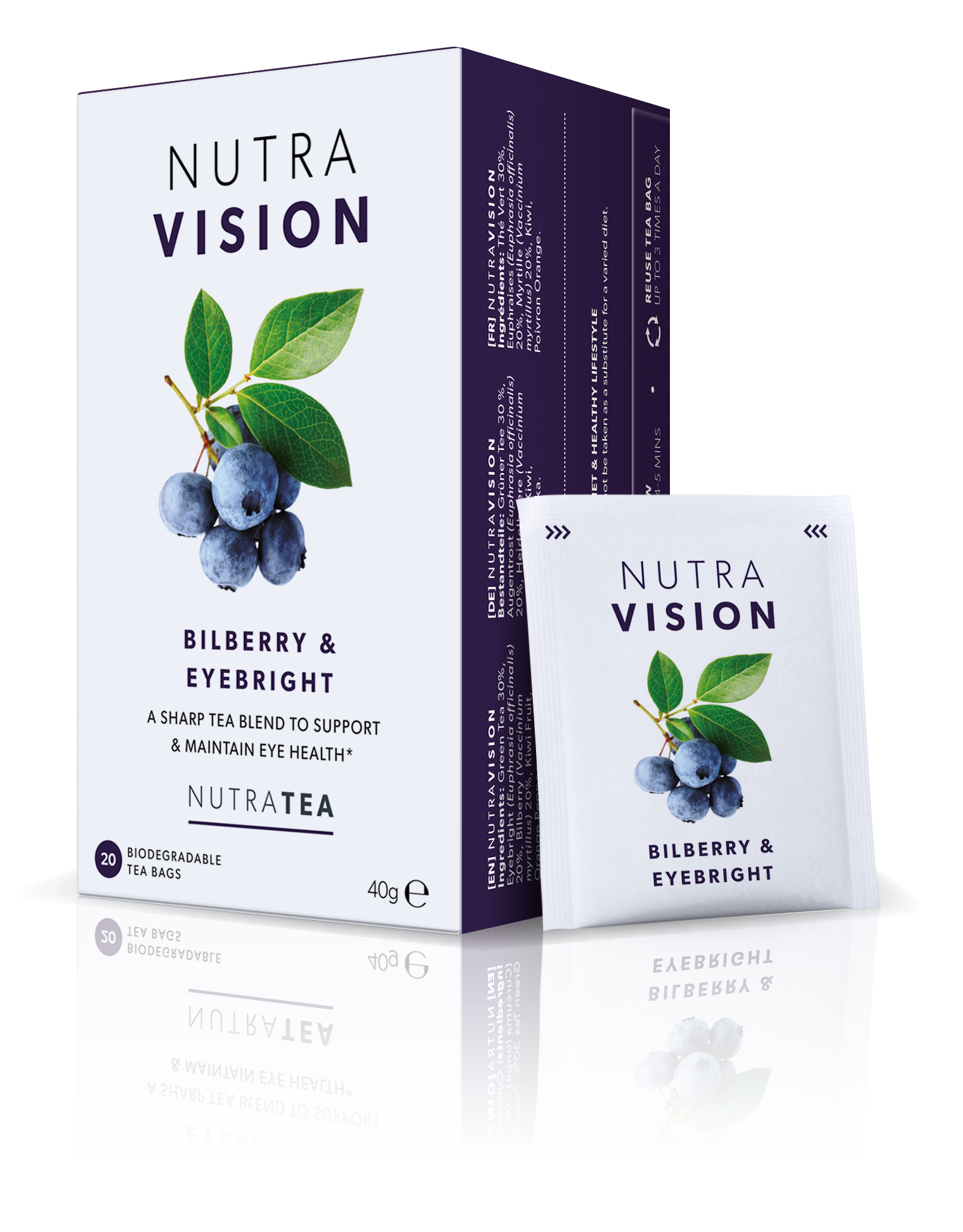 NutraTea - Tea Vision Herbal Blend 20s 40g