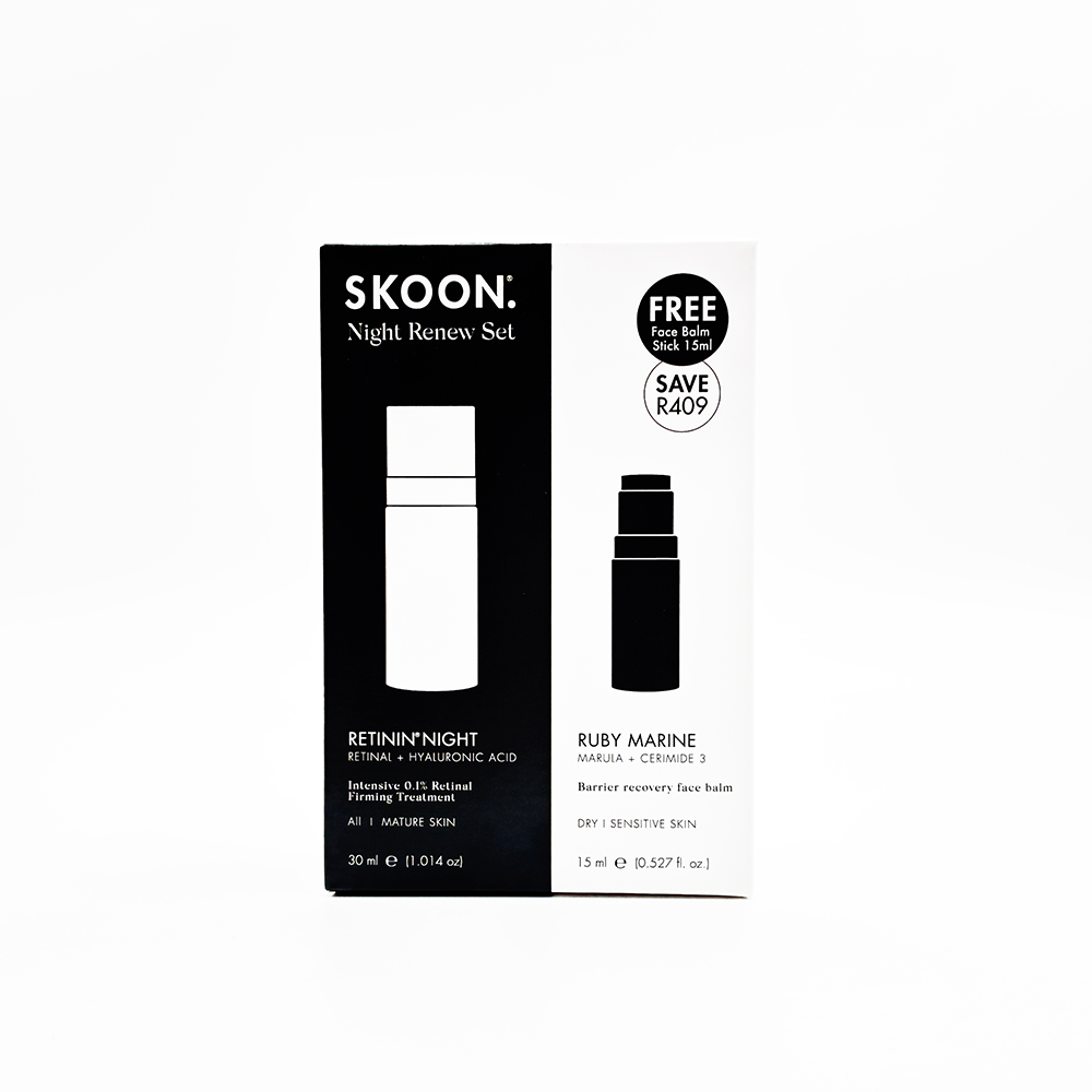 SKOON - The Overnight Reset Set Retinin Night 30ml + Ruby Marine Stick 15ml