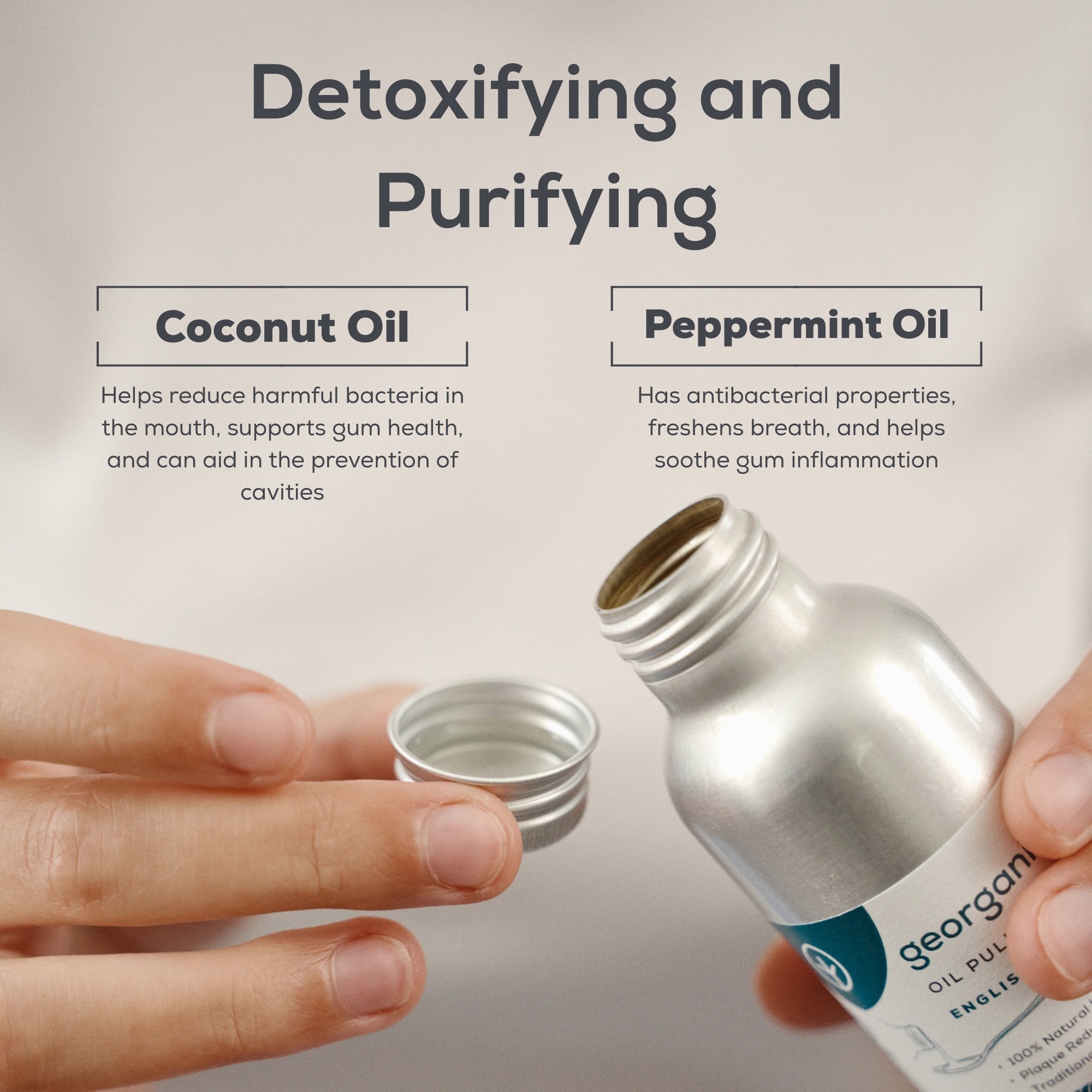 Georganics - Oilpulling Mouthwash English Peppermint 100ml
