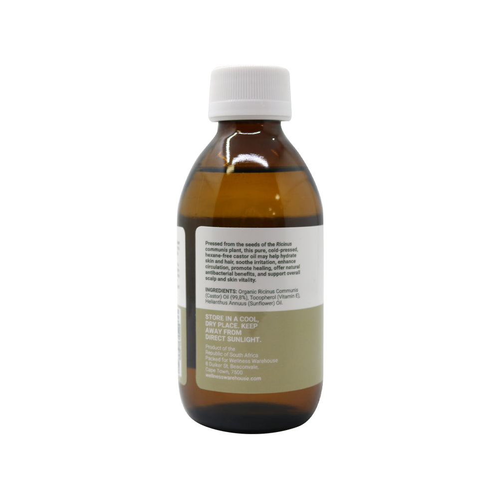 Wellness – Organic Castor Oil (Cold pressed, hexane free) 200ml