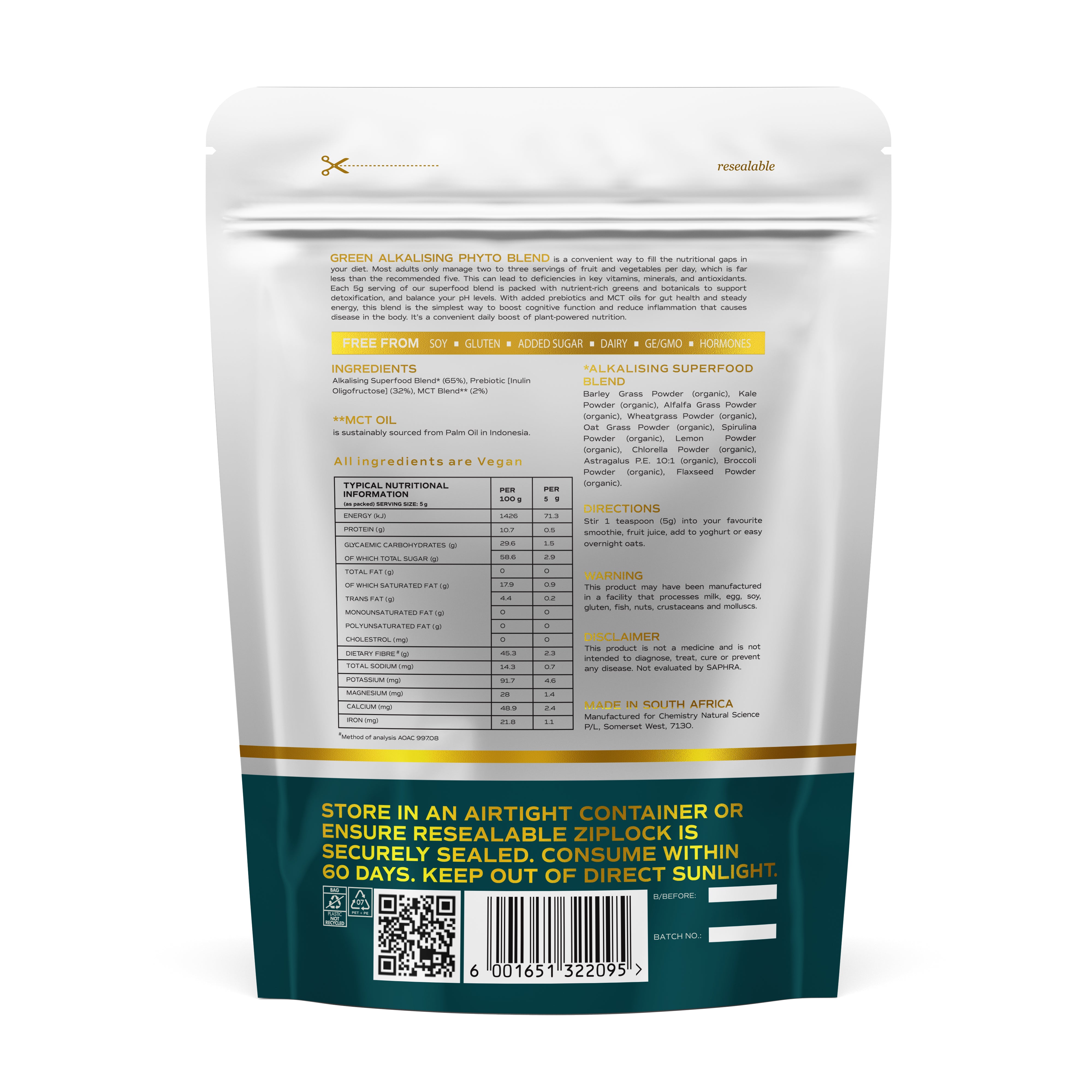 Chemistry Natural Science - Green Superfood Blend Organic 100g