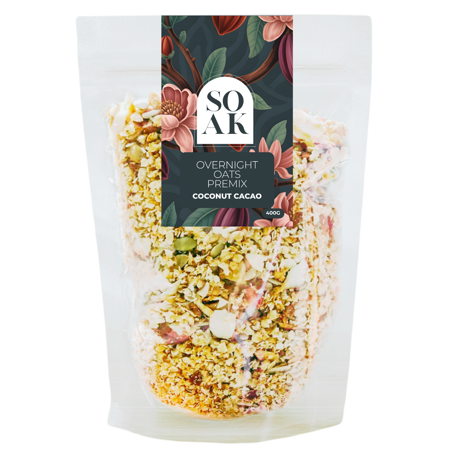 SOAK - Overnight Oats Premix Coconut Cacao 400g