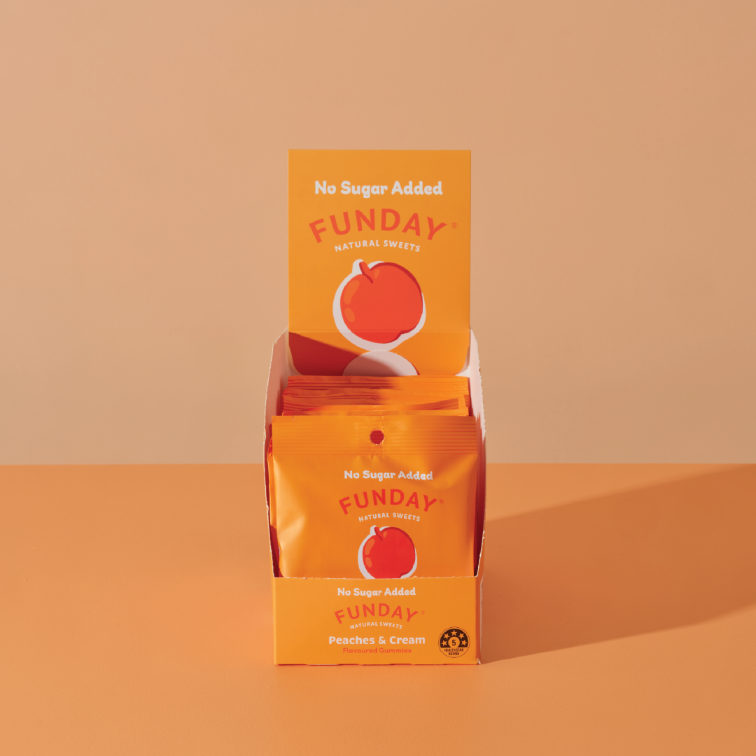 FUNDAY - Gummies Peaches & Cream No Added Sugar 50g