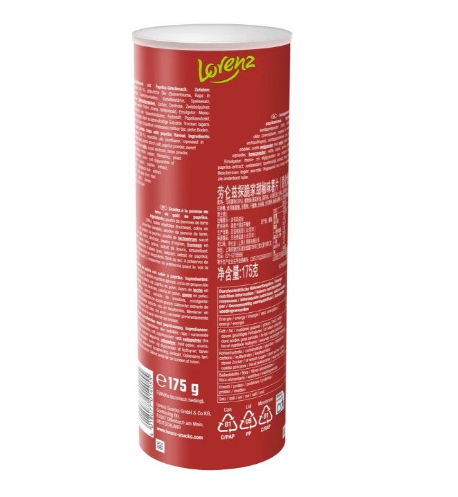 Lorenz Naturals - Crunchips Stackers Paprika 175g