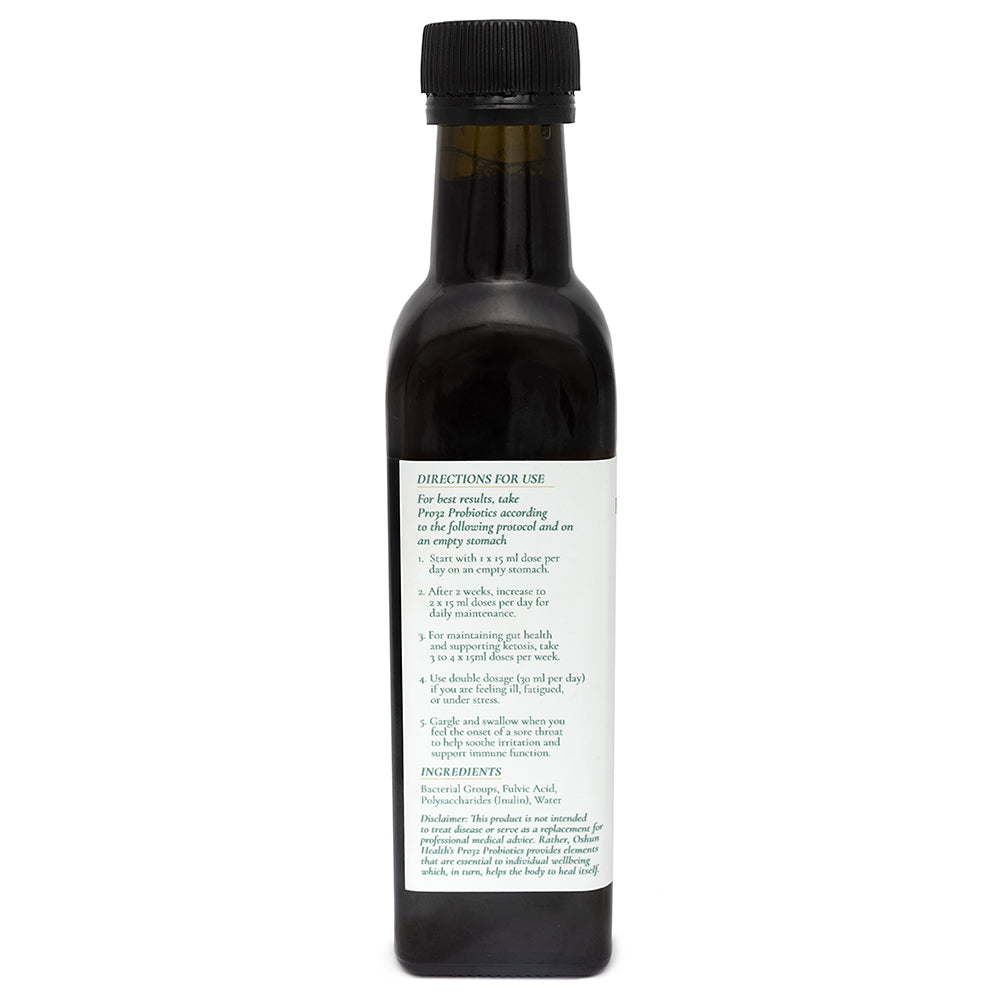 Oshun Health - Pro32 Probiotics with Soil Based and Butyric Acid Producing Probiotics 250ml