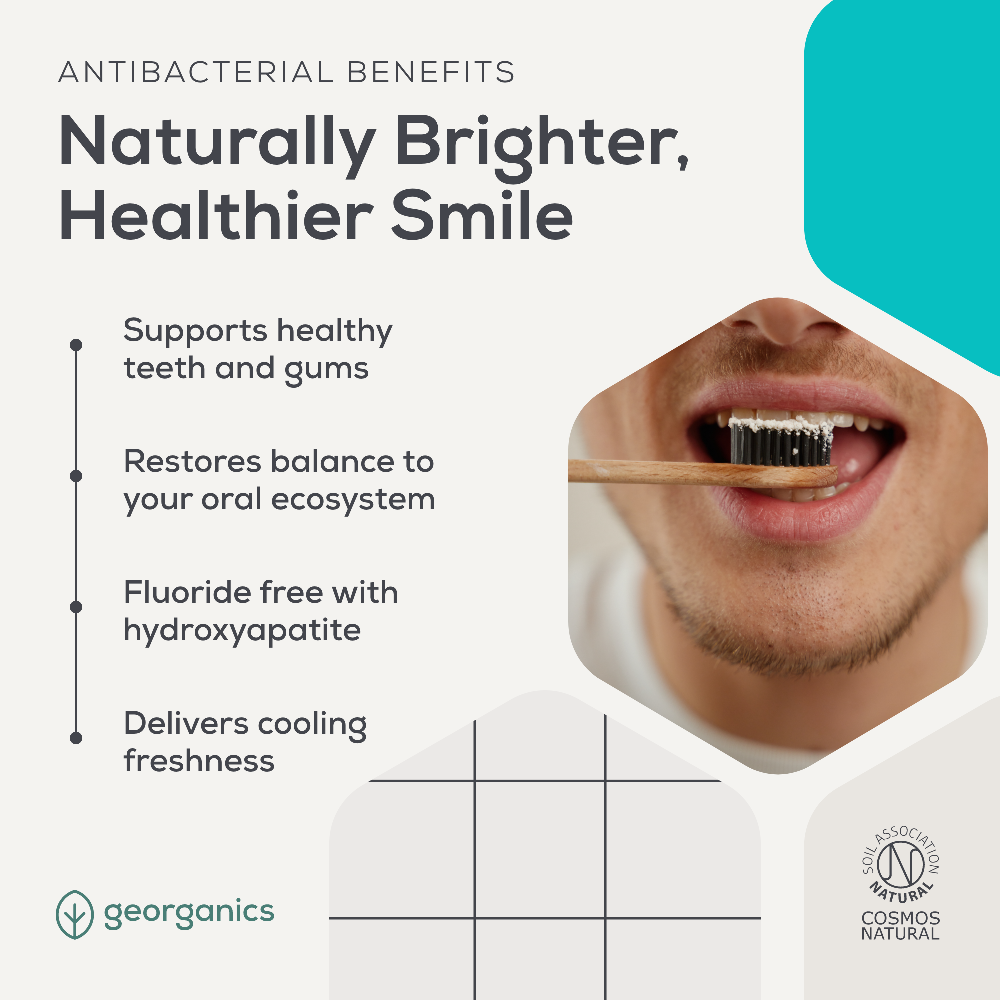 Georganics - Pre & Probiotic Toothpaste With Hydroxyapatite Fresh Mint 75ml