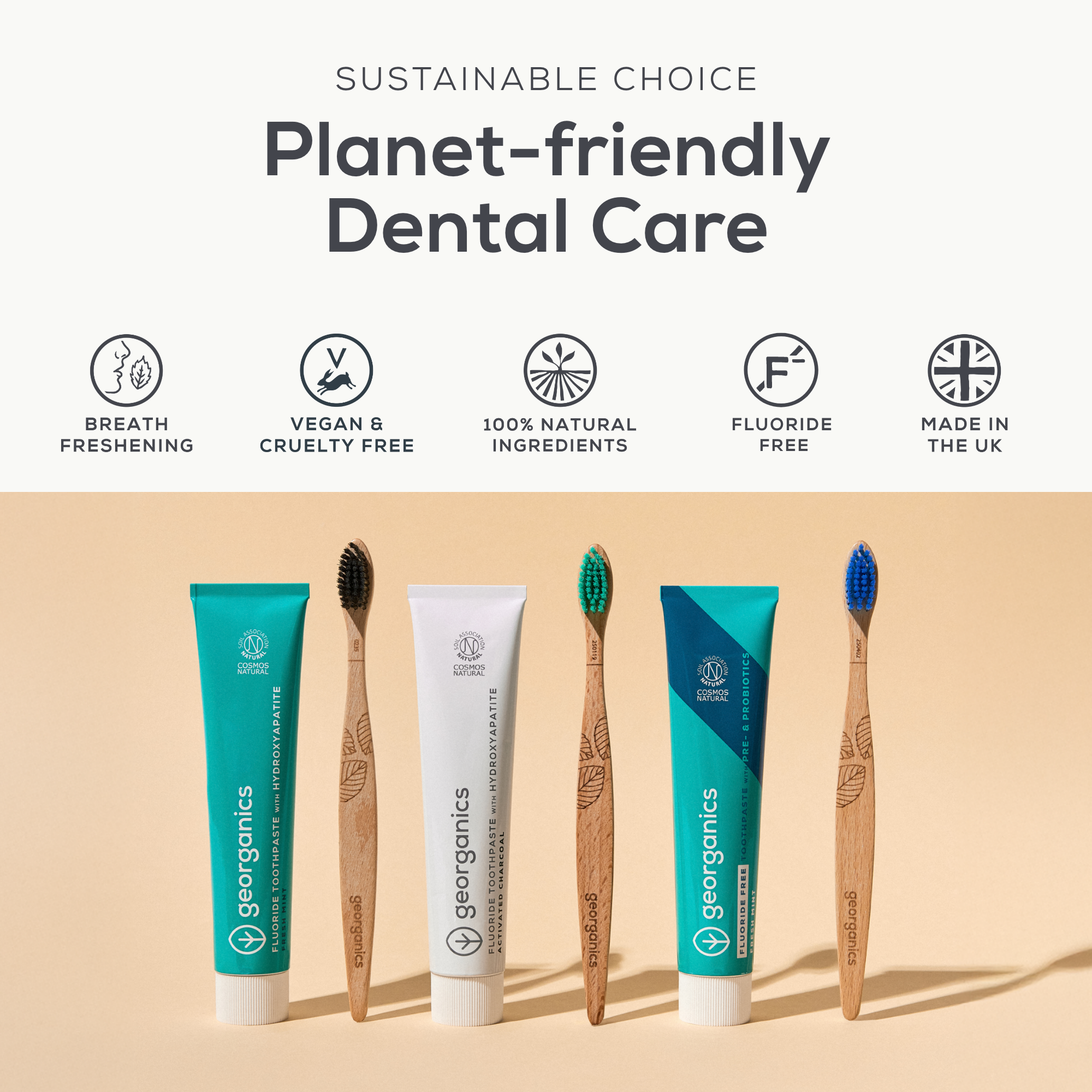 Georganics - Pre & Probiotic Toothpaste With Hydroxyapatite Fresh Mint 75ml