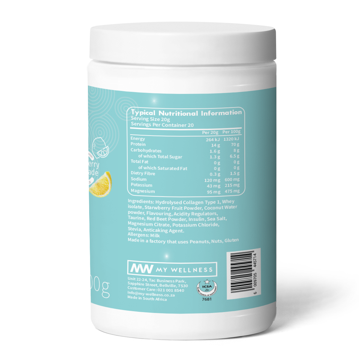 My Wellness - HER Protein Hydrator Strawberry Lemonade 400g