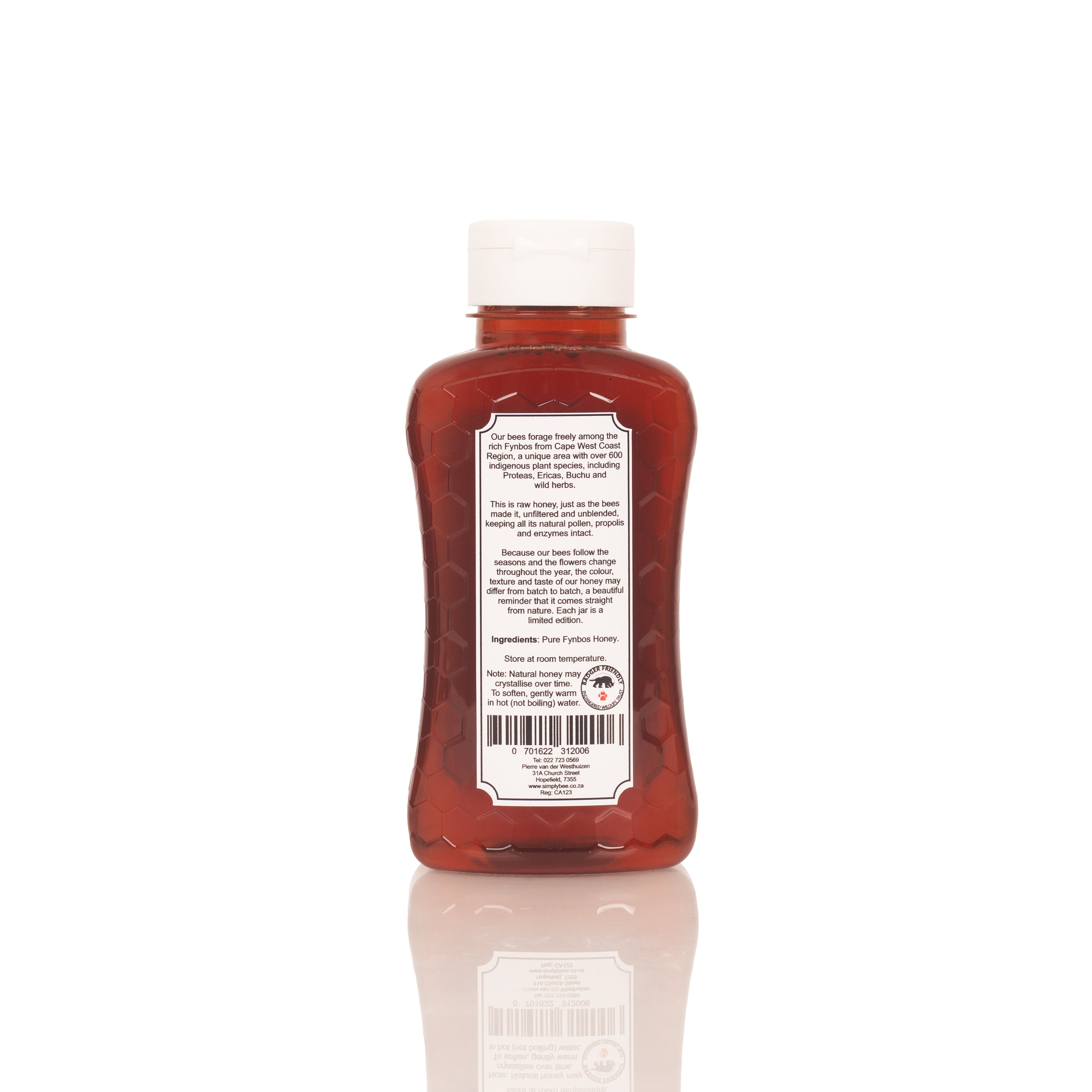 Simply Bee - Honey Raw Fynbos - Plastic Bottle 500g