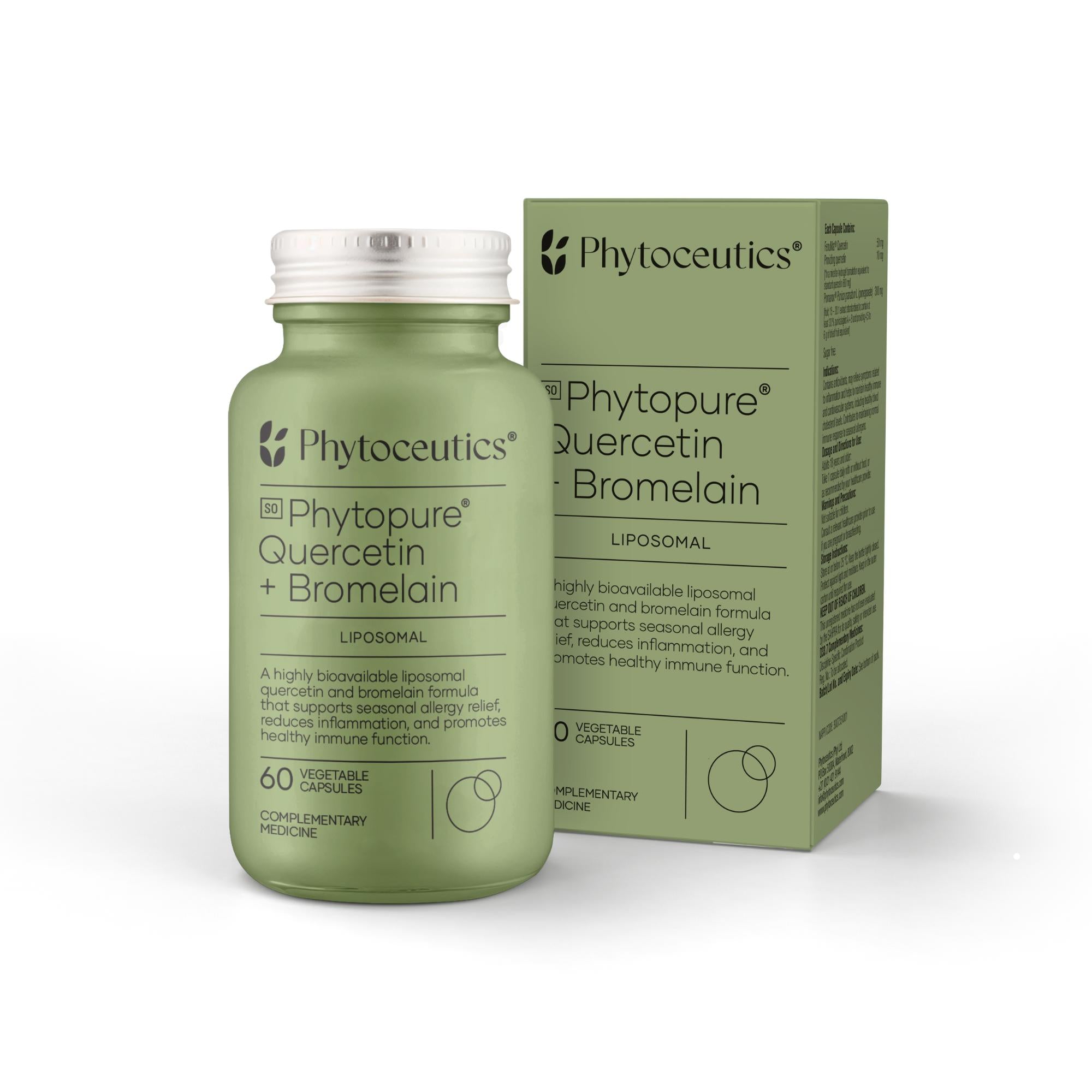 Phytoceutics - Phytopure Quercetin + Bromelain  60s