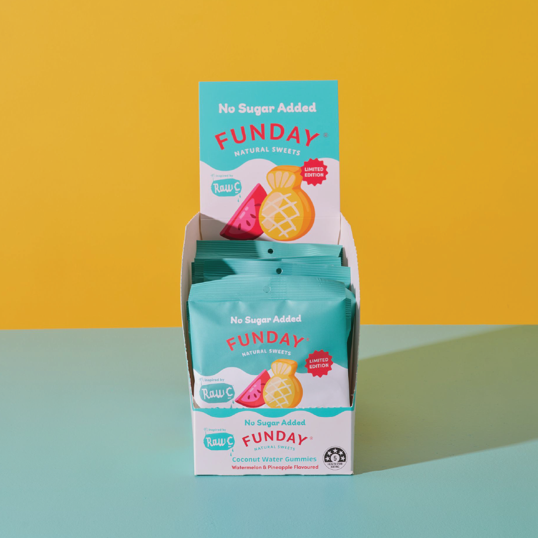 FUNDAY - Gummies Coconut Water, Watermelon & Pineapple No Added Sugar 50g
