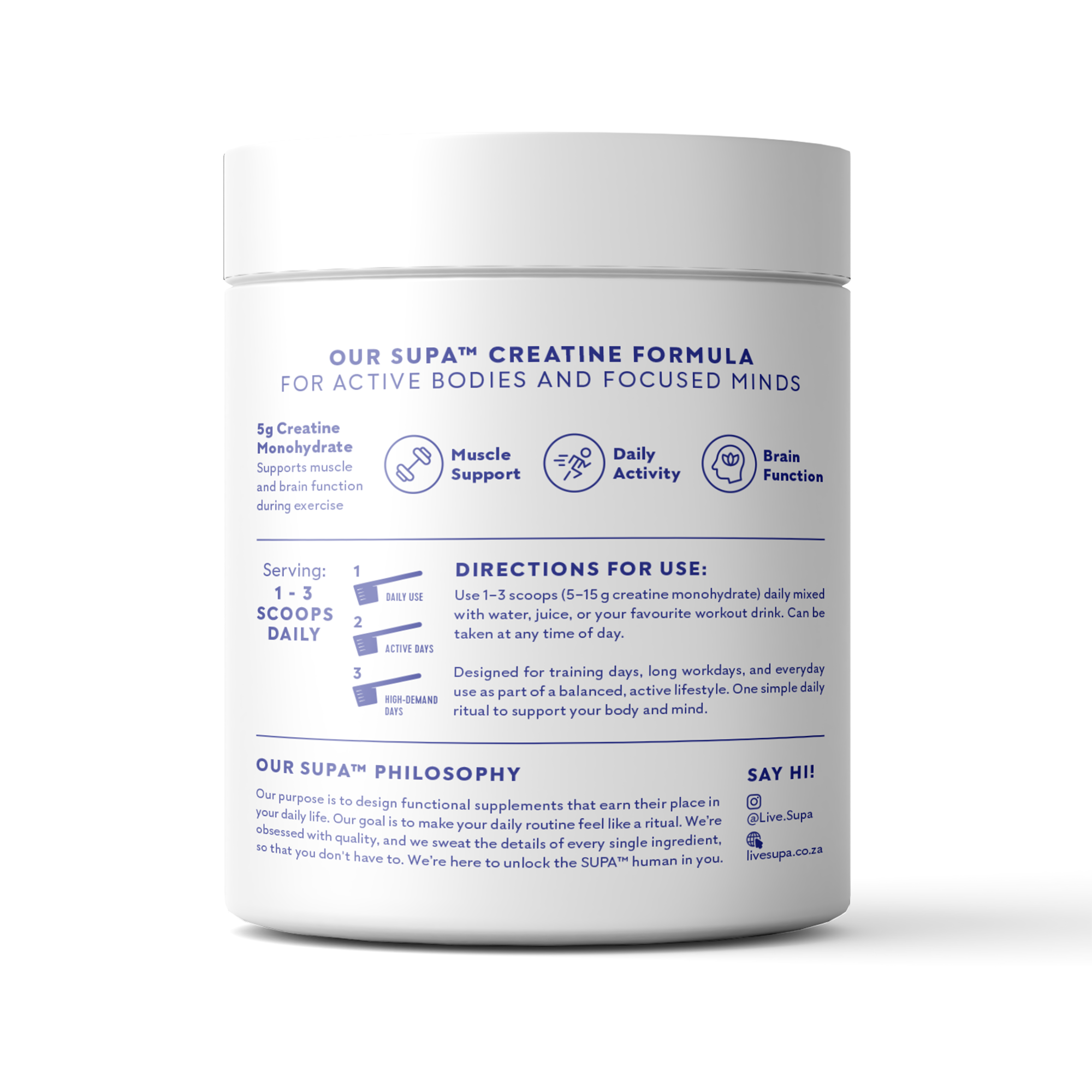 SupaCreatine - Raw Unflavoured 200g
