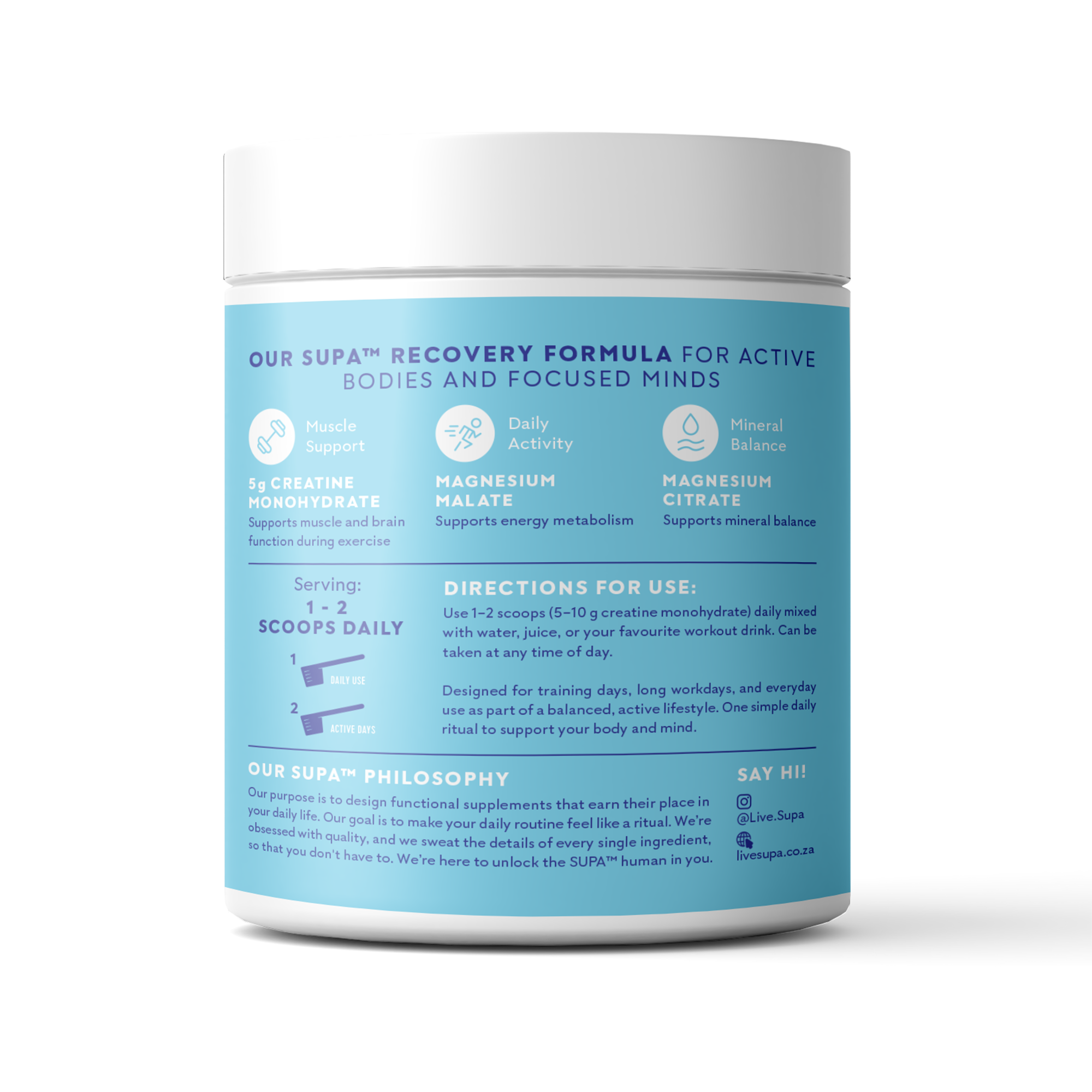SupaCreatine - Recovery Unflavoured 200g