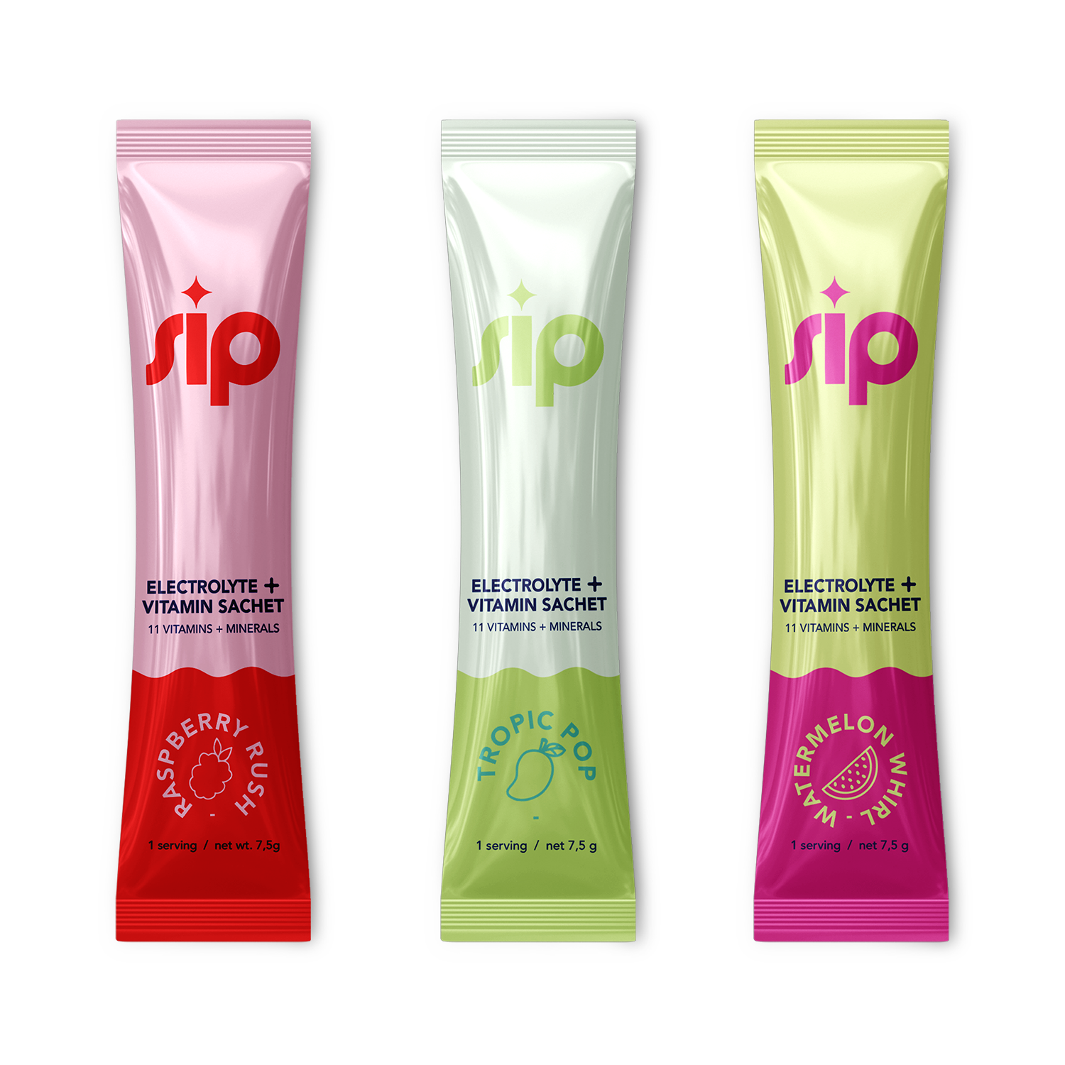 SIP - Daily Electrolyte & Vitamin Sachets Mix 2 Variety 30s