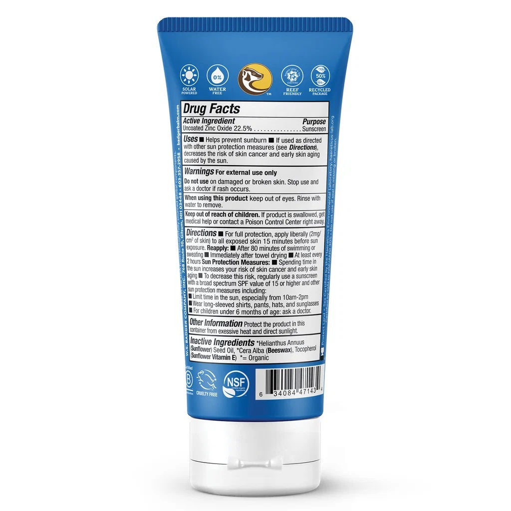 Badger - Sport Mineral Sunscreen Cream SPF 40 86ml